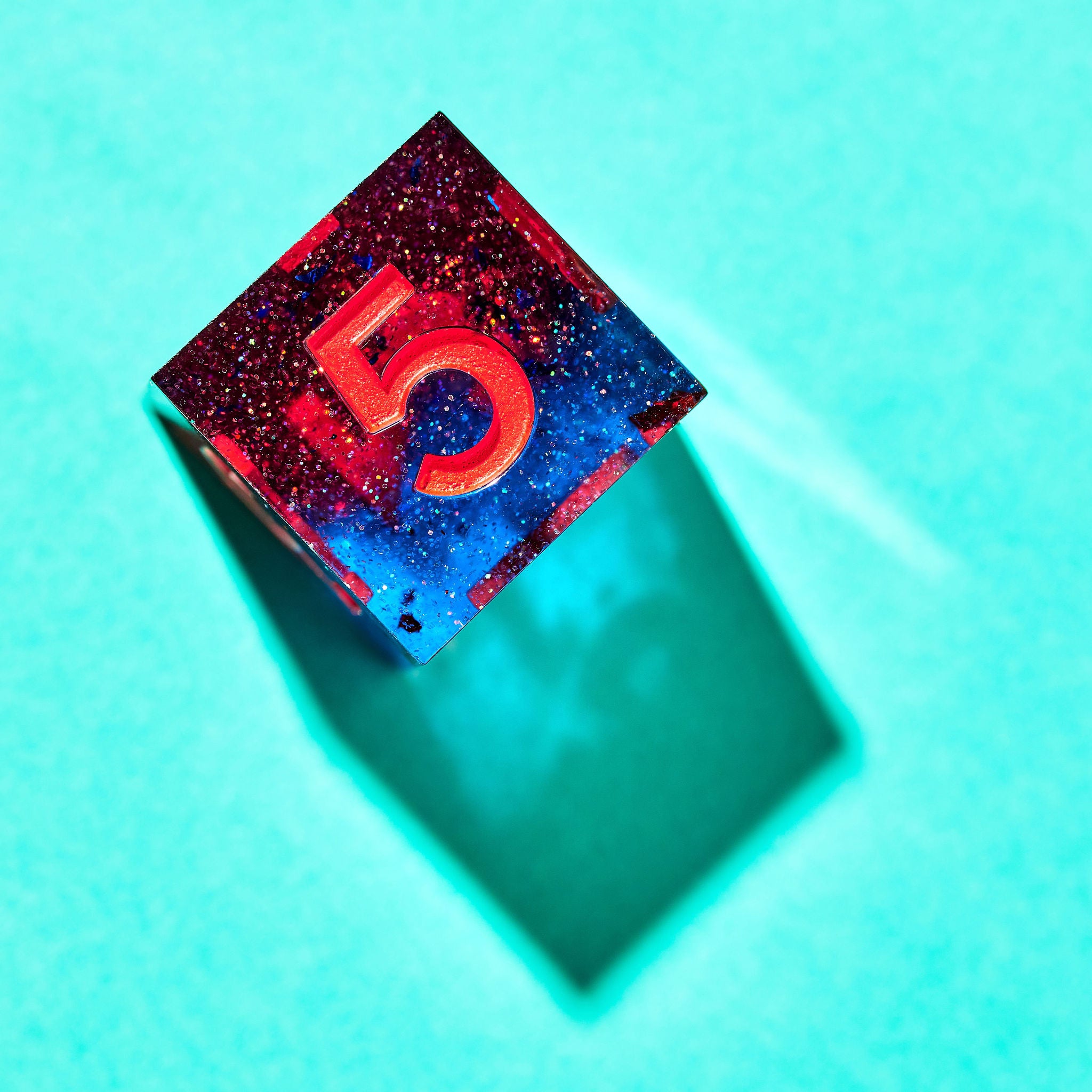 Red Shift 7-Piece Polyhedral Dice Set - Dispel Dice - Premium DnD Dice & Accessories