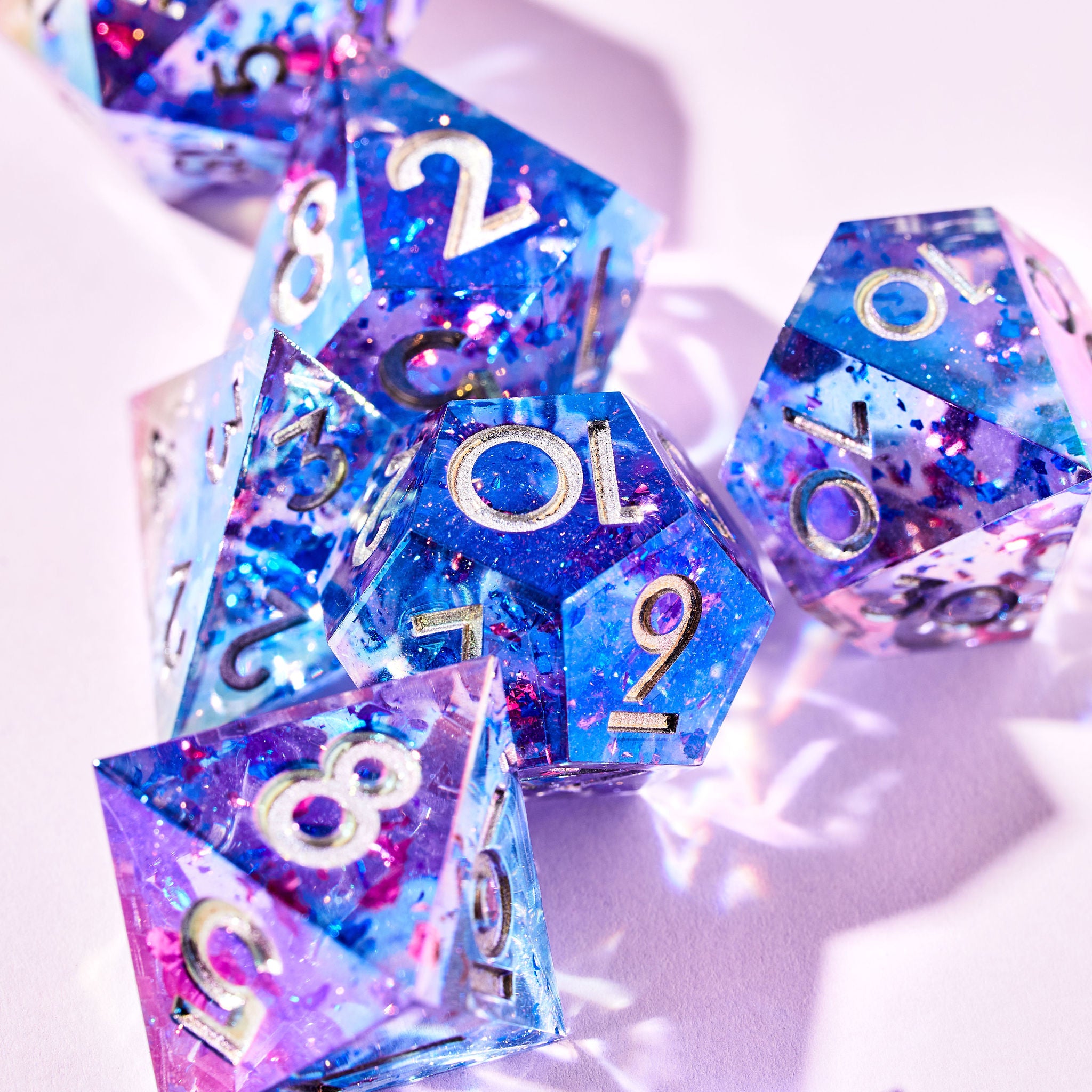 Asteroid Blues 7-Piece Iridescent Set | Dispel Dice