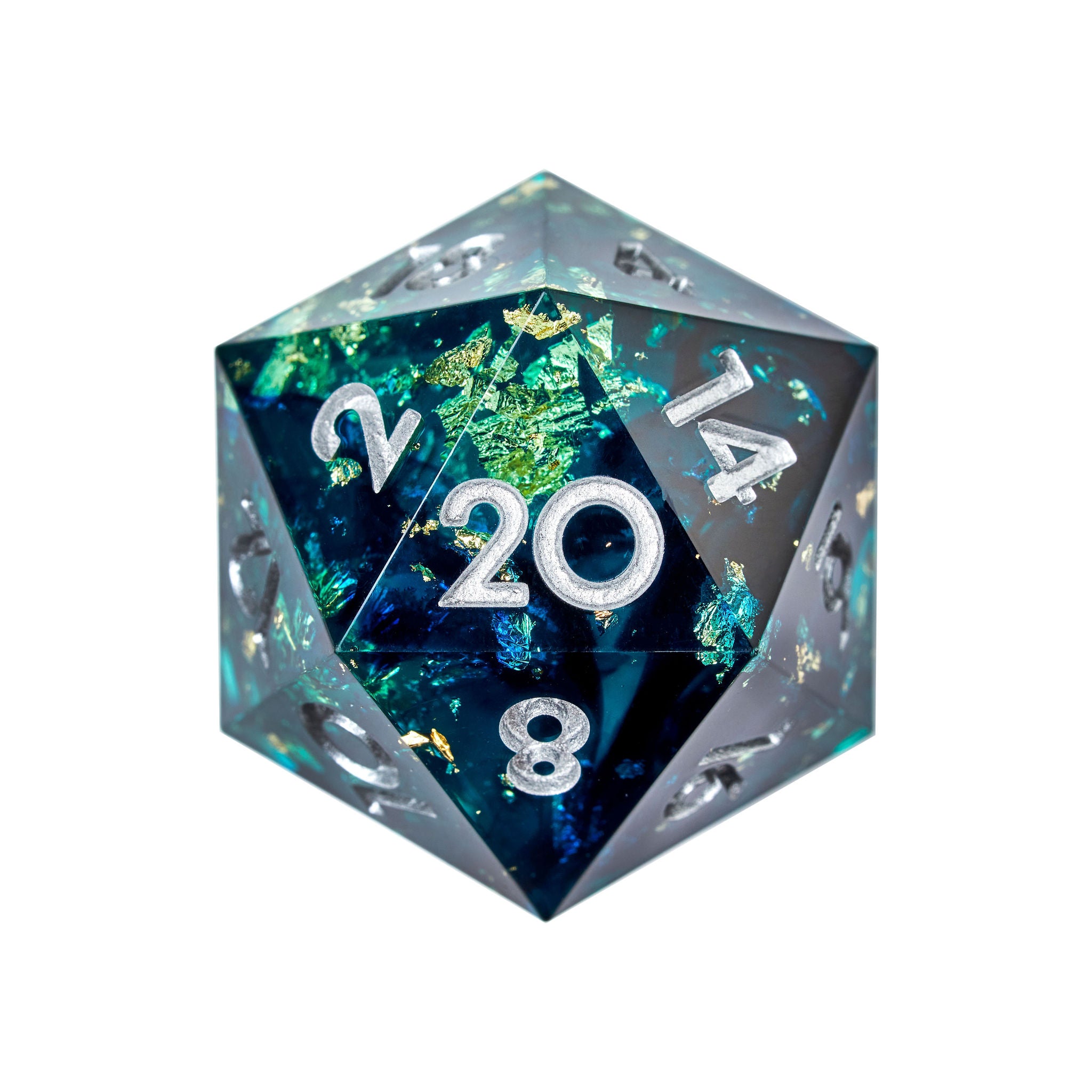 Abyssal Tide 7-Piece Polyhedral Dice Set - Dispel Dice - Premium DnD Dice & Accessories
