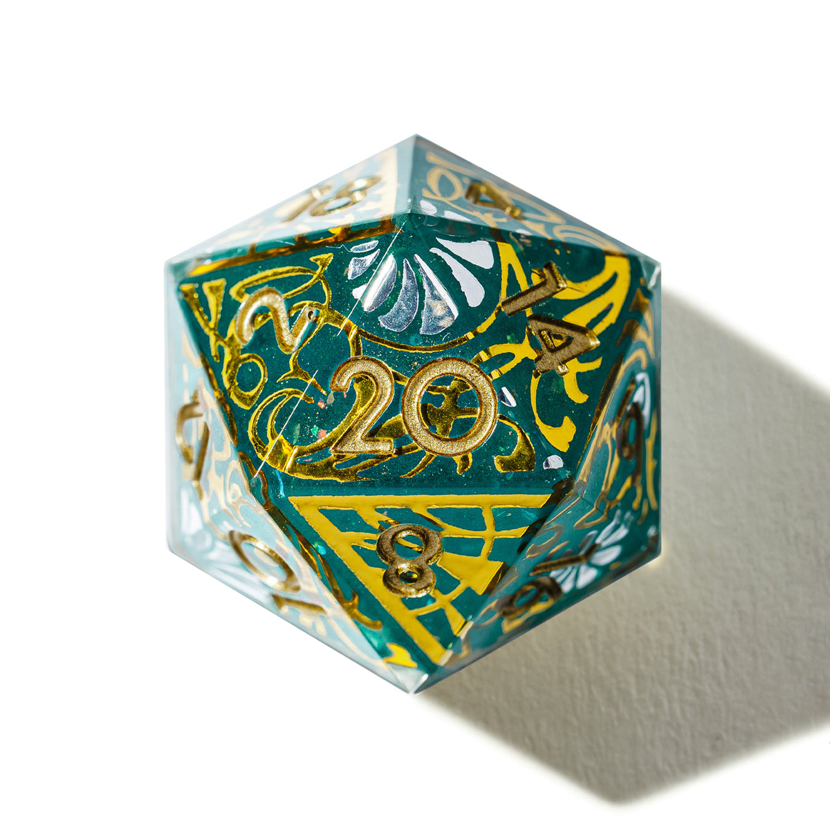 Gilded Portalis 7-Piece Iconic Dice Set