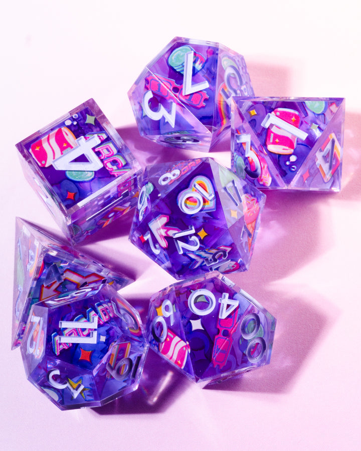 Fun City 7-Piece Iconic Dice Set