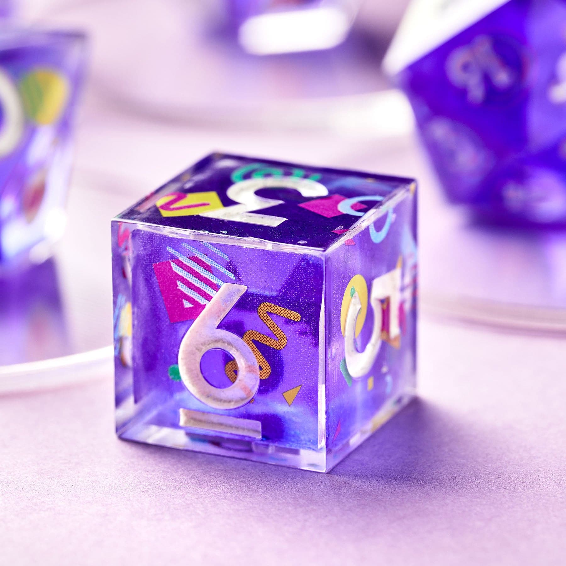 Arcade Carpet 7-Piece Polyhedral Dice Set - Dispel Dice - Premium DnD Dice & Accessories