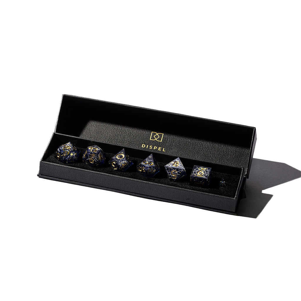 Pointy Hat x Dispel Dice "Arcane Constellations" 7-Piece Iconic Dice Set