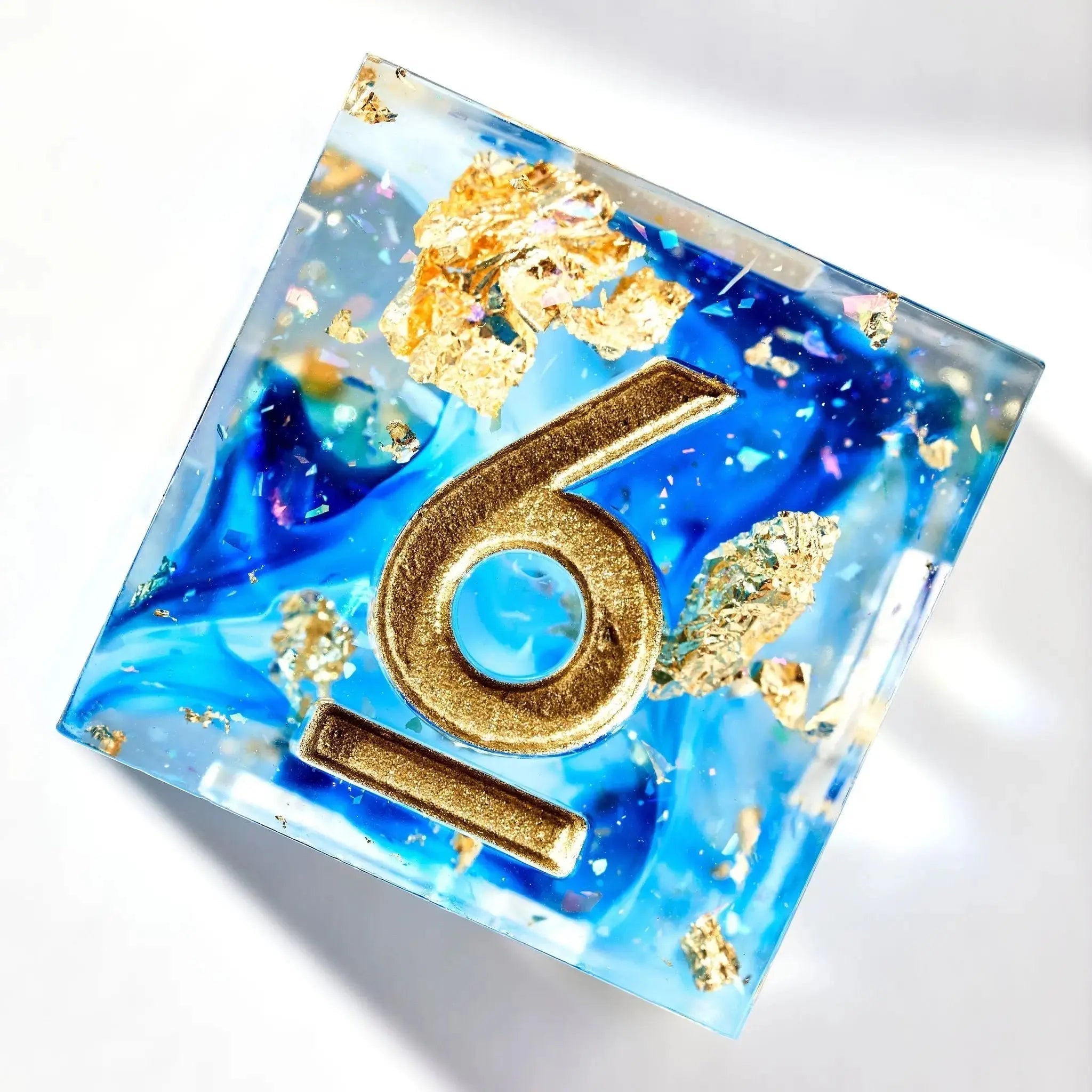 Arctic Bloom V2 7-Piece Polyhedral Dice Set - Dispel Dice - Premium DnD Dice & Accessories