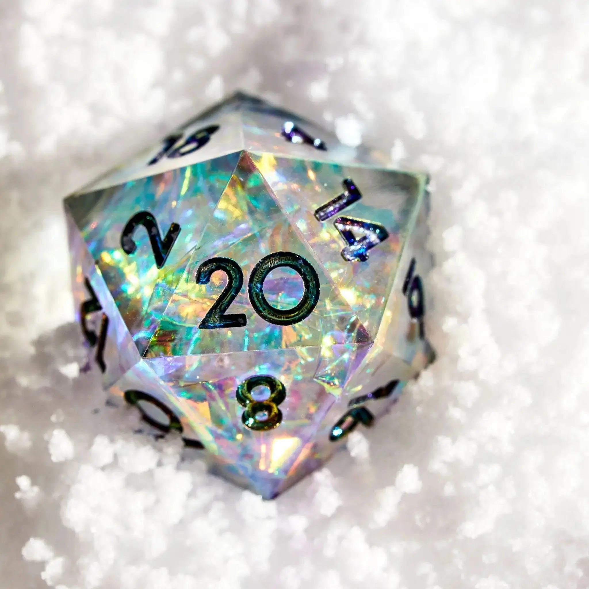 Aurora Borealis 7-Piece Polyhedral Dice Set - Dispel Dice - Premium DnD Dice & Accessories