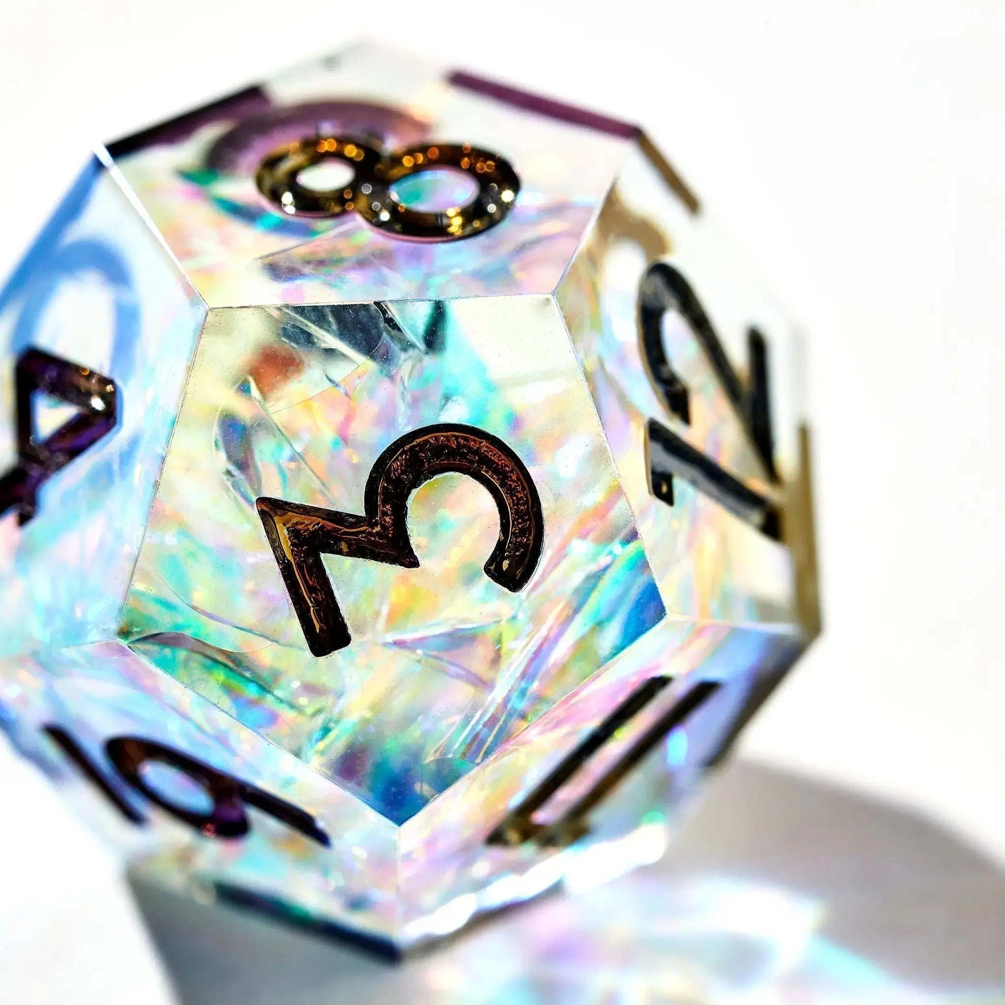 Aurora Borealis 7-Piece Iridescent Dice Set