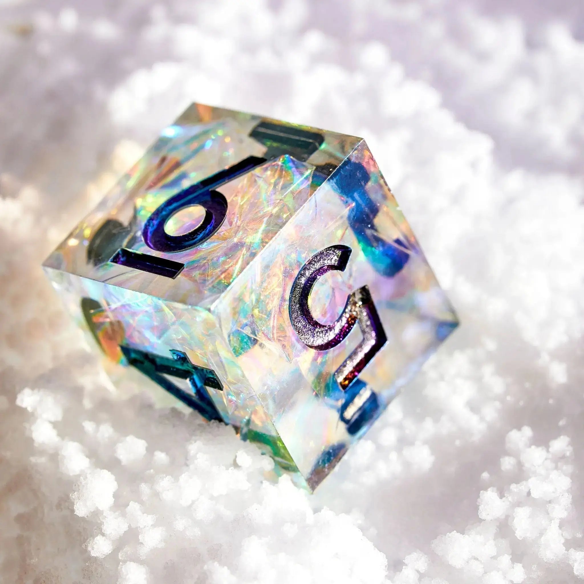 Aurora Borealis 7-Piece Polyhedral Dice Set - Dispel Dice - Premium DnD Dice & Accessories