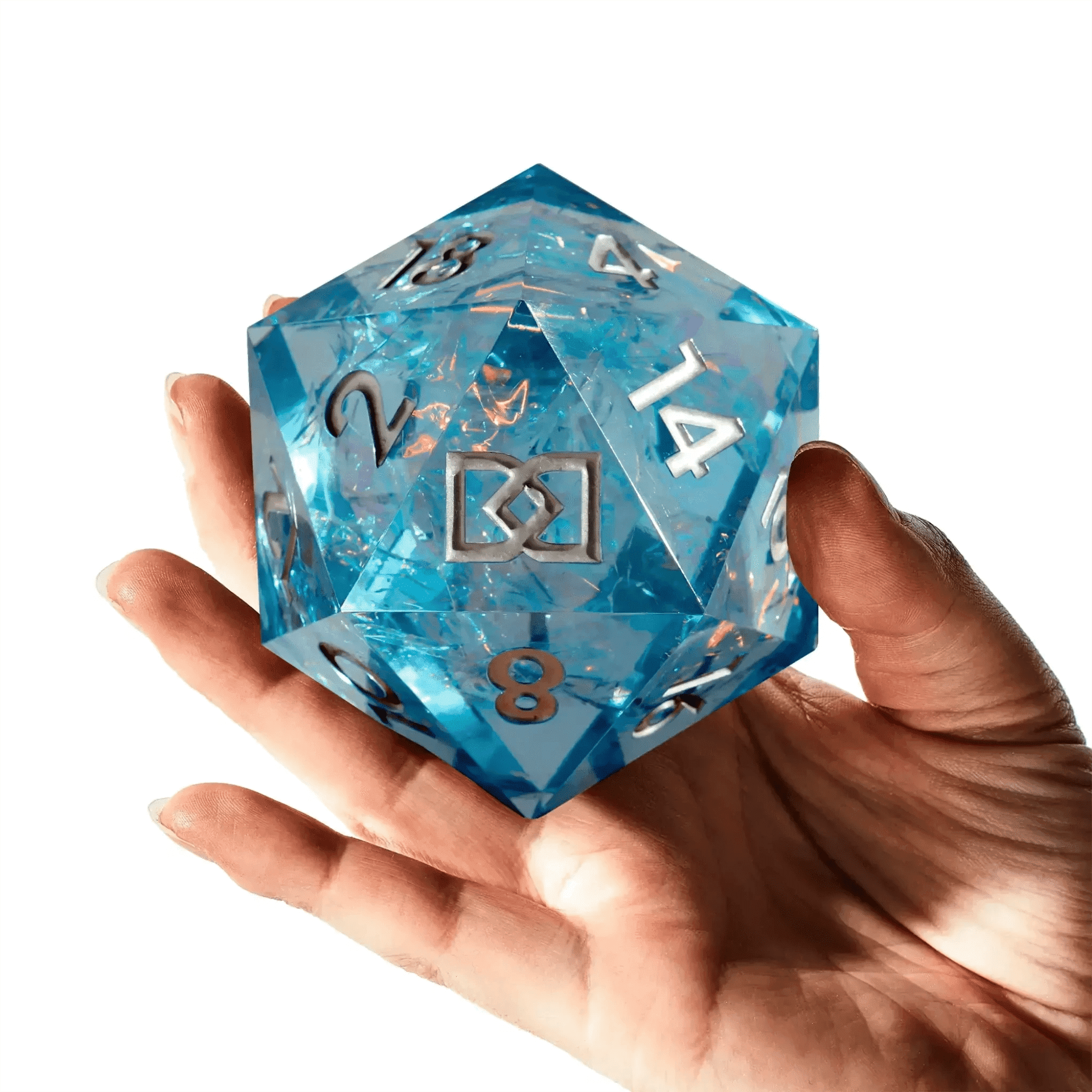 Avalanche 95mm Chonk D20 - Dispel Dice - Premium DnD Dice & Accessories