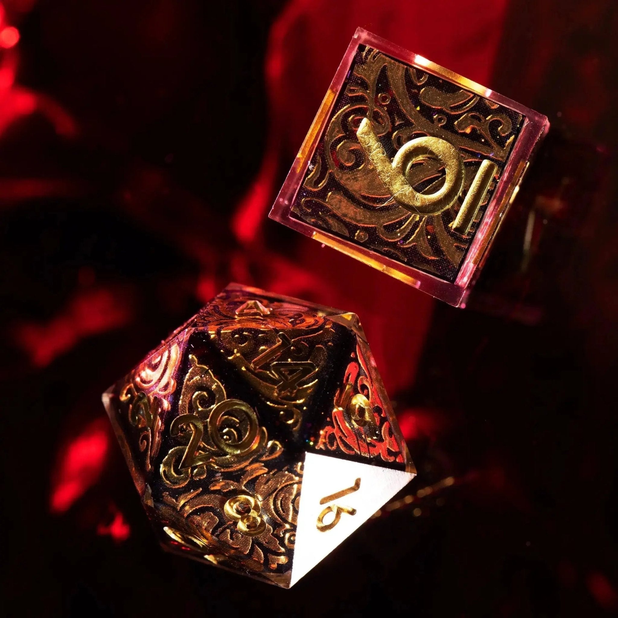 Baroque 7-Piece Polyhedral Dice Set - Dispel Dice - Premium DnD Dice & Accessories