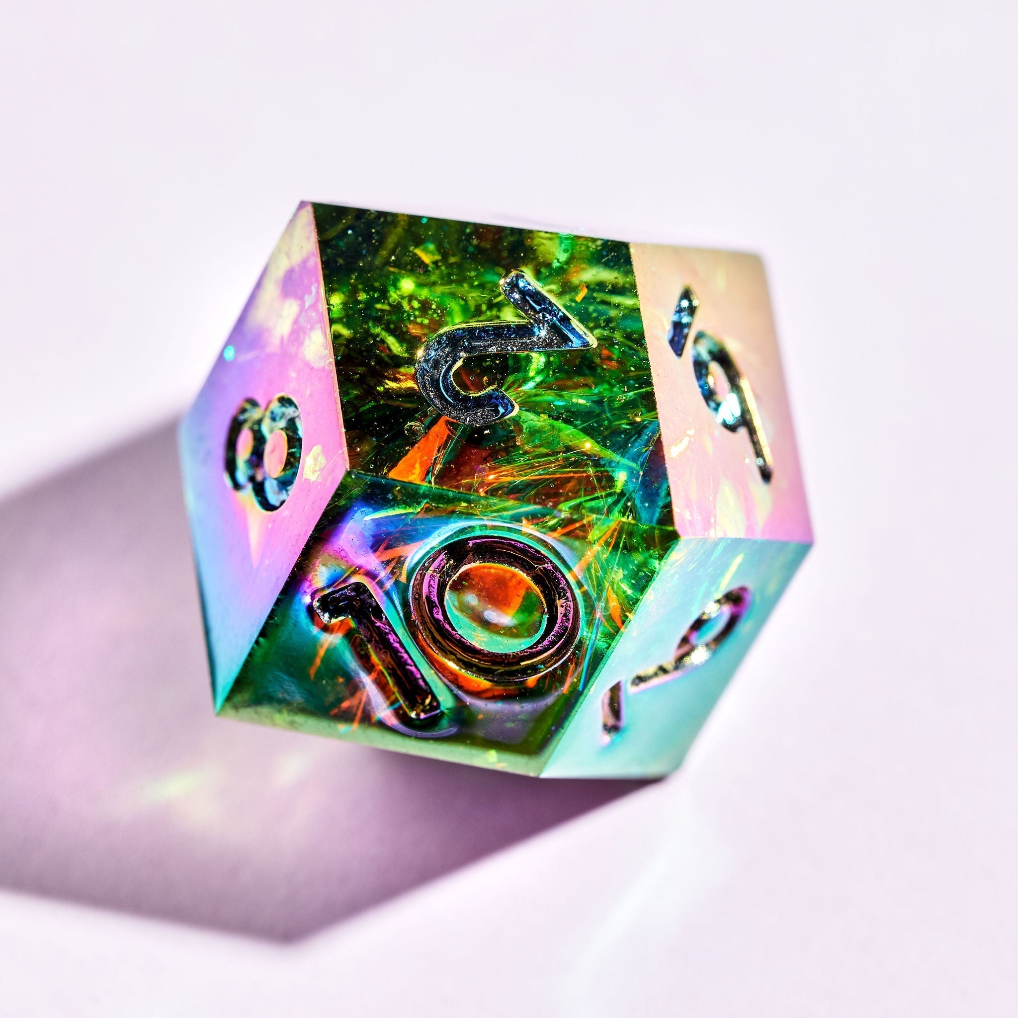 Blackflame 7-Piece Jewel-shaped Dice Set - Dispel Dice - Premium DnD Dice & Accessories