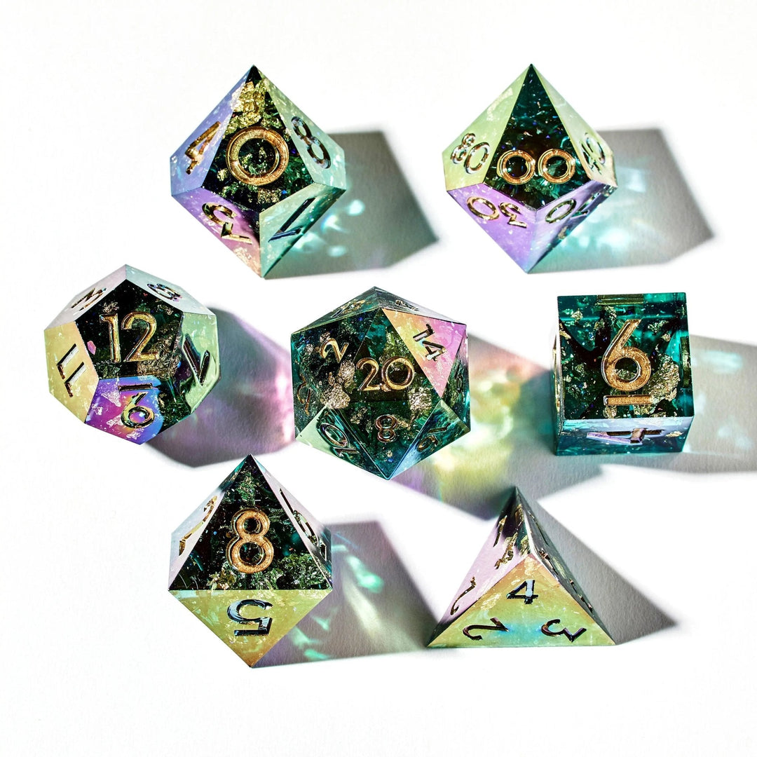 Blackwater Crevasse 7-Piece Polyhedral Dice Set - Dispel Dice - Premium DnD Dice & Accessories