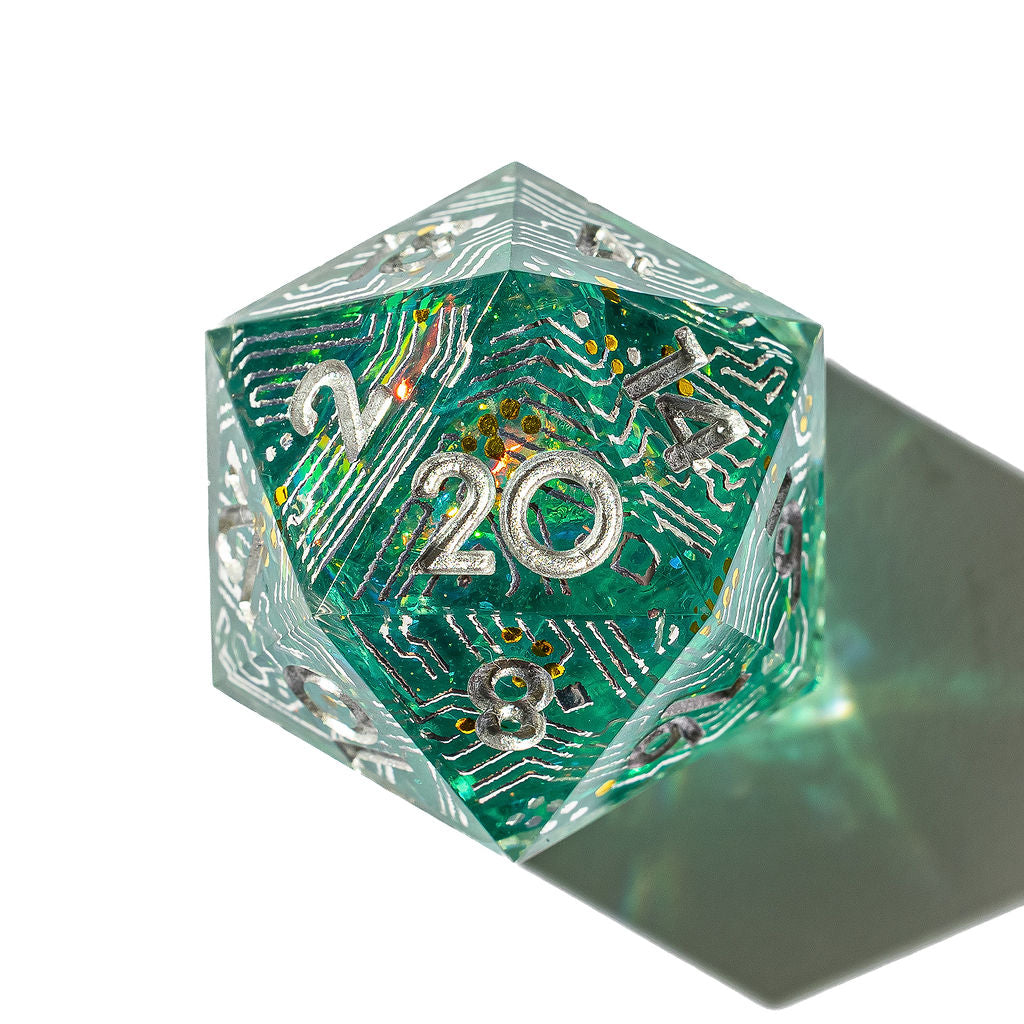 Electronic Dreams 7-Piece Iconic Dice Set