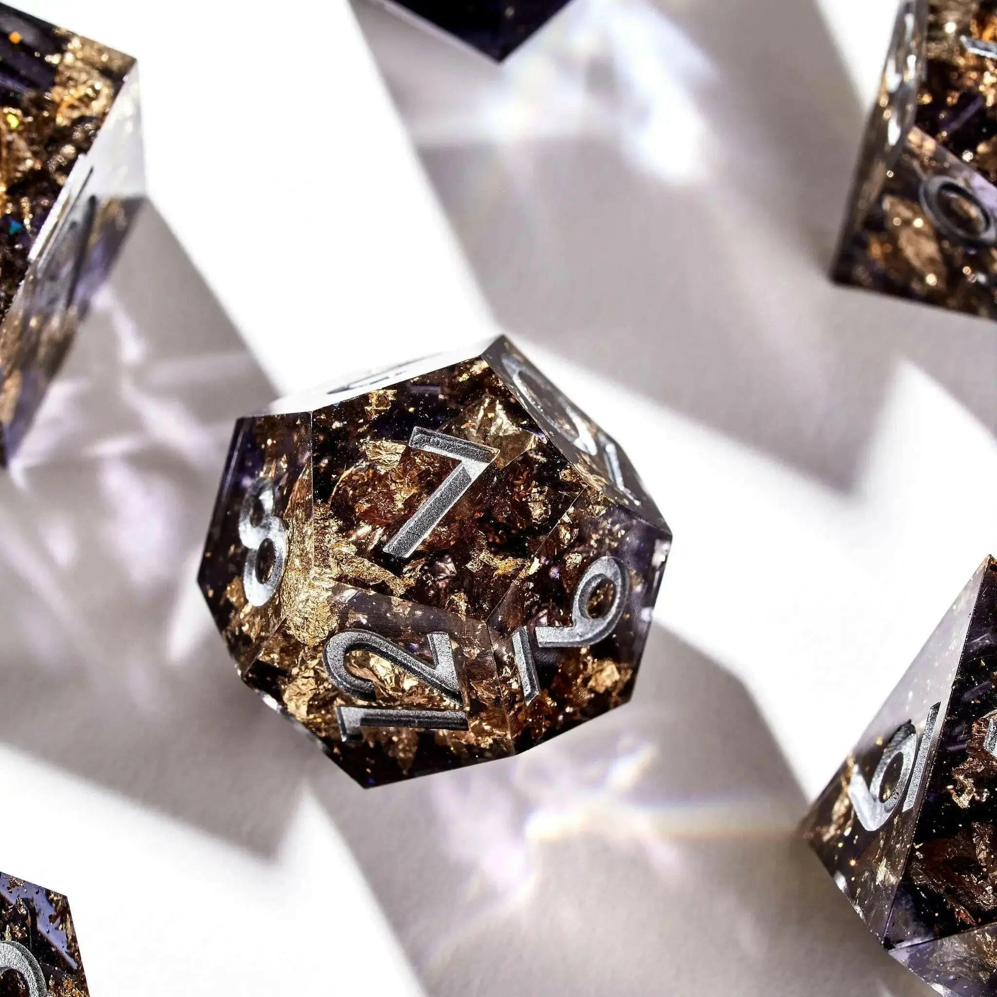 Celestial Skies 7-Piece Polyhedral Dice Set - Dispel Dice - Premium DnD Dice & Accessories