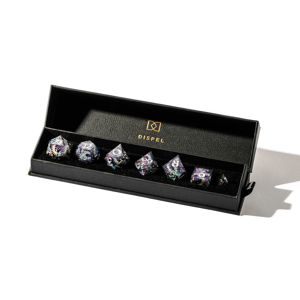 Savage 7-Piece Iconic Dice Set - Dispel Dice - Premium DnD Dice & Accessories # #