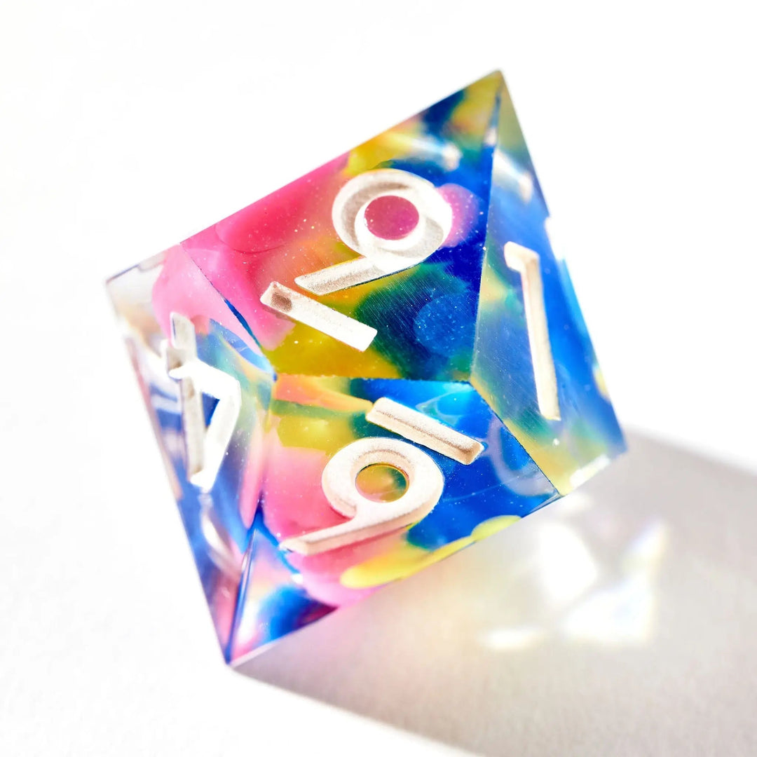 Color Spray 7-Piece Polyhedral Dice Set - Dispel Dice - Premium DnD Dice & Accessories