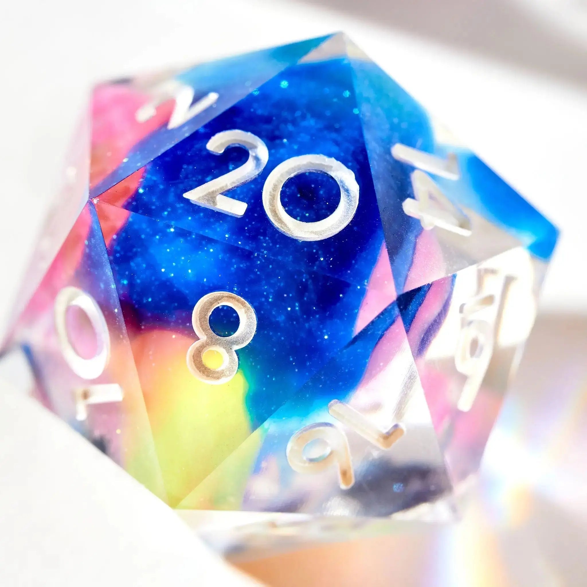 Color Spray 7-Piece Polyhedral Dice Set - Dispel Dice - Premium DnD Dice & Accessories