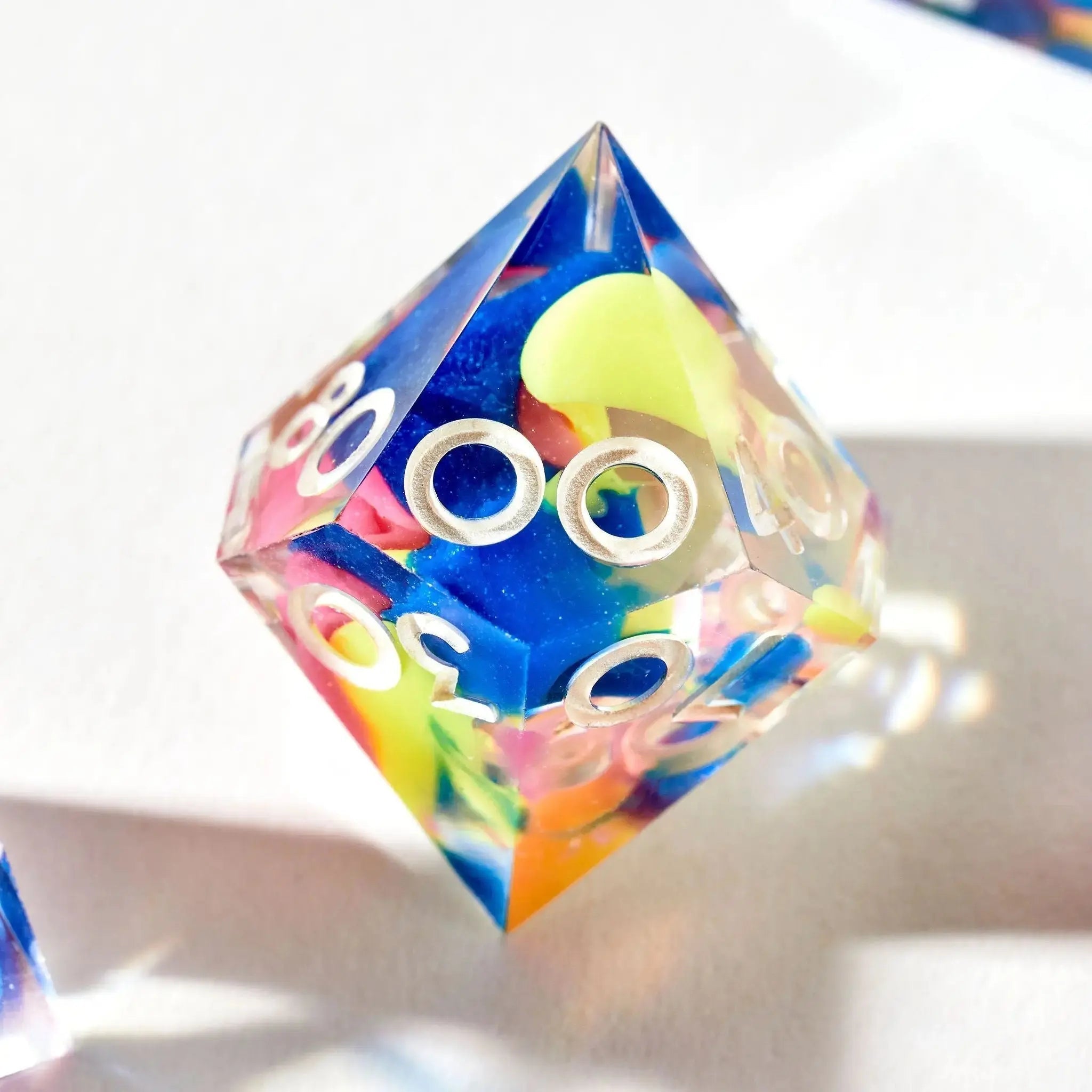 Color Spray 7-Piece Polyhedral Dice Set - Dispel Dice - Premium DnD Dice & Accessories