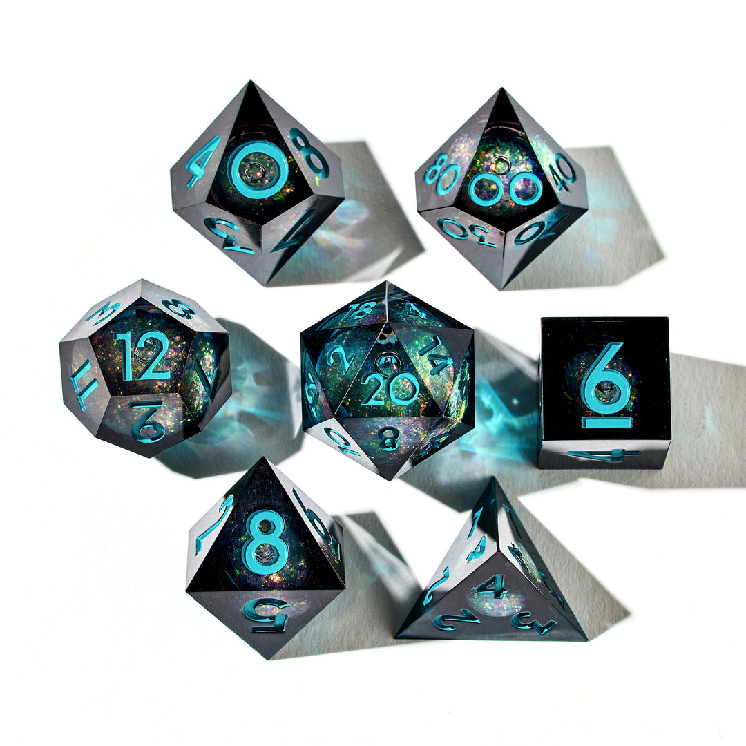 Cosmic Horror 7-Piece Liquid Core Dice Set