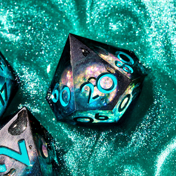 Cosmic Horror 7-Piece Liquid Core Dice Set