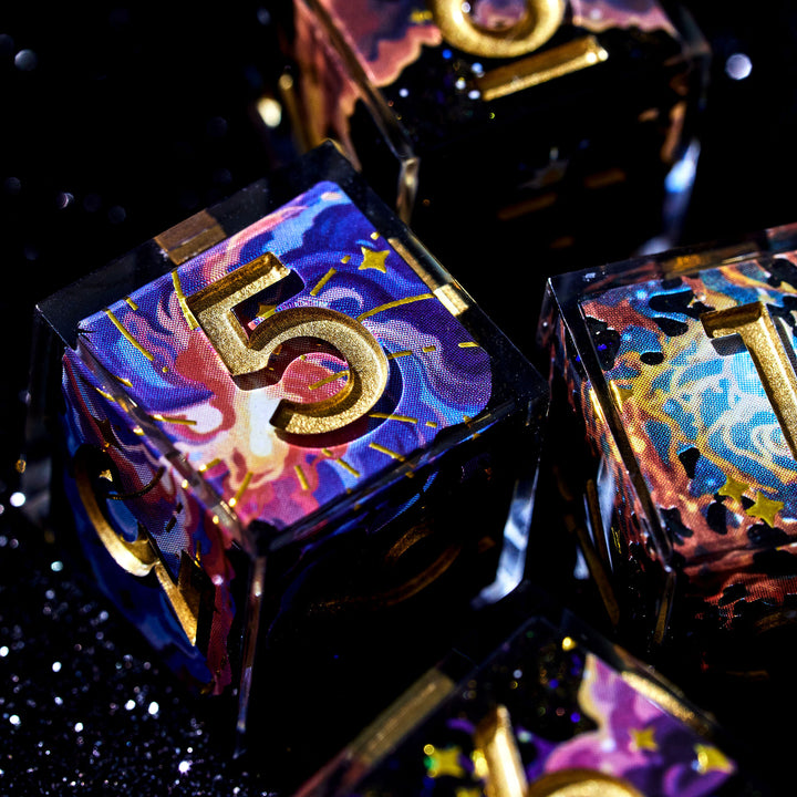 Cosmic Storm 4-Piece D6 Dice Set