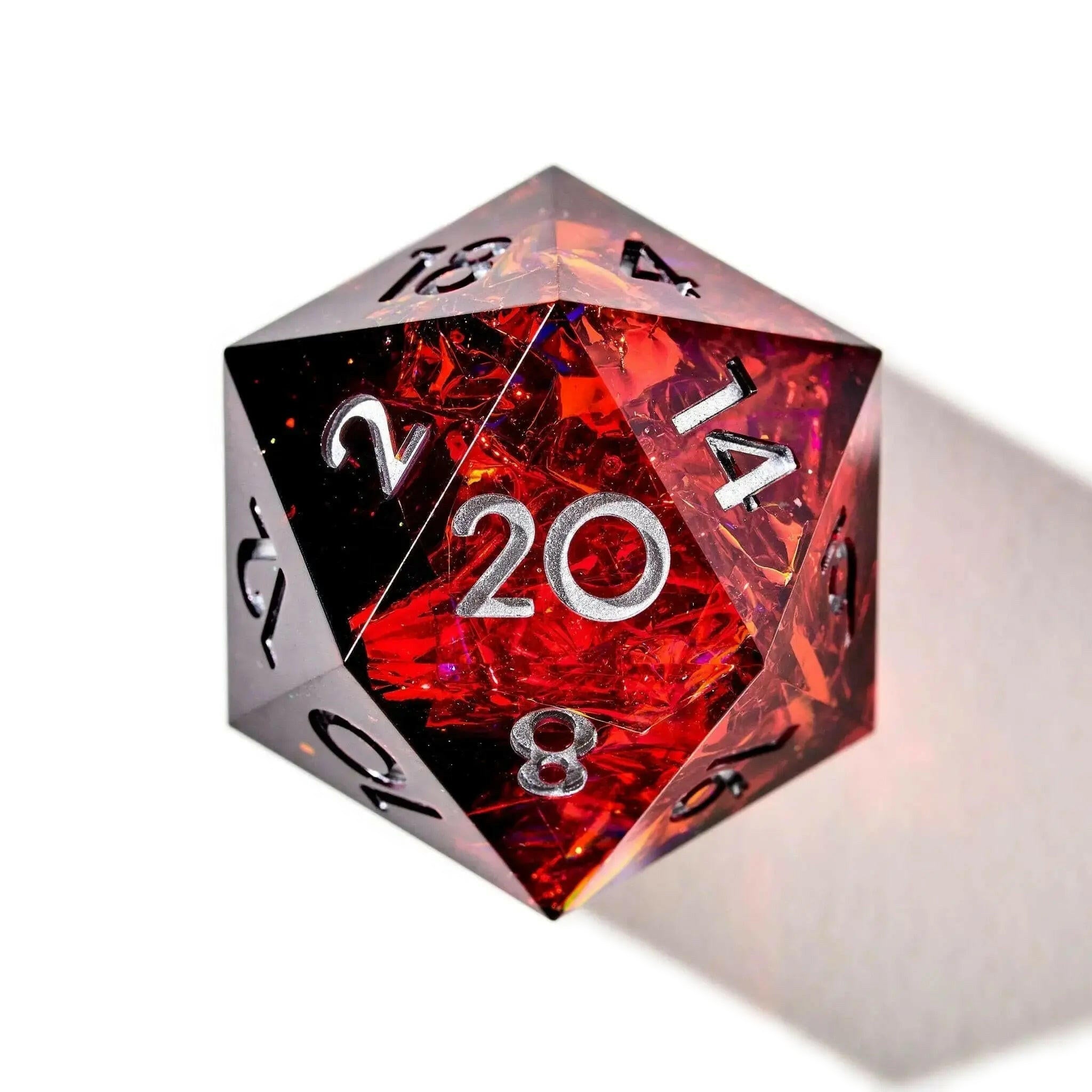 Crimson Nebula 7-Piece Polyhedral Dice Set