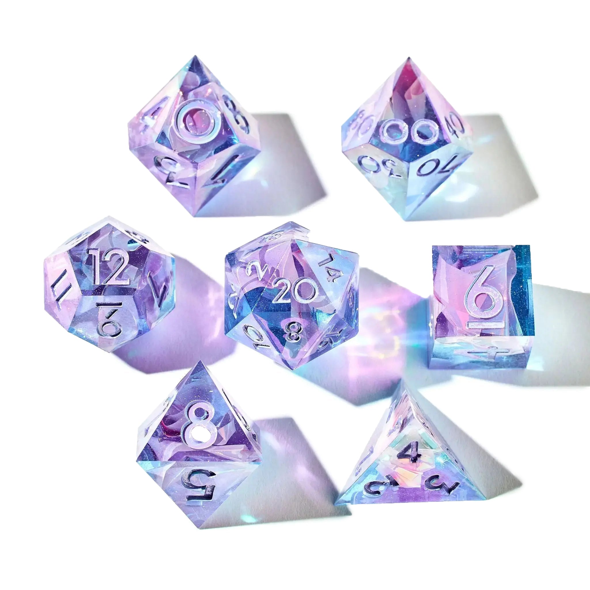 Crystalline Wings 7-Piece Iridescent Dice Set