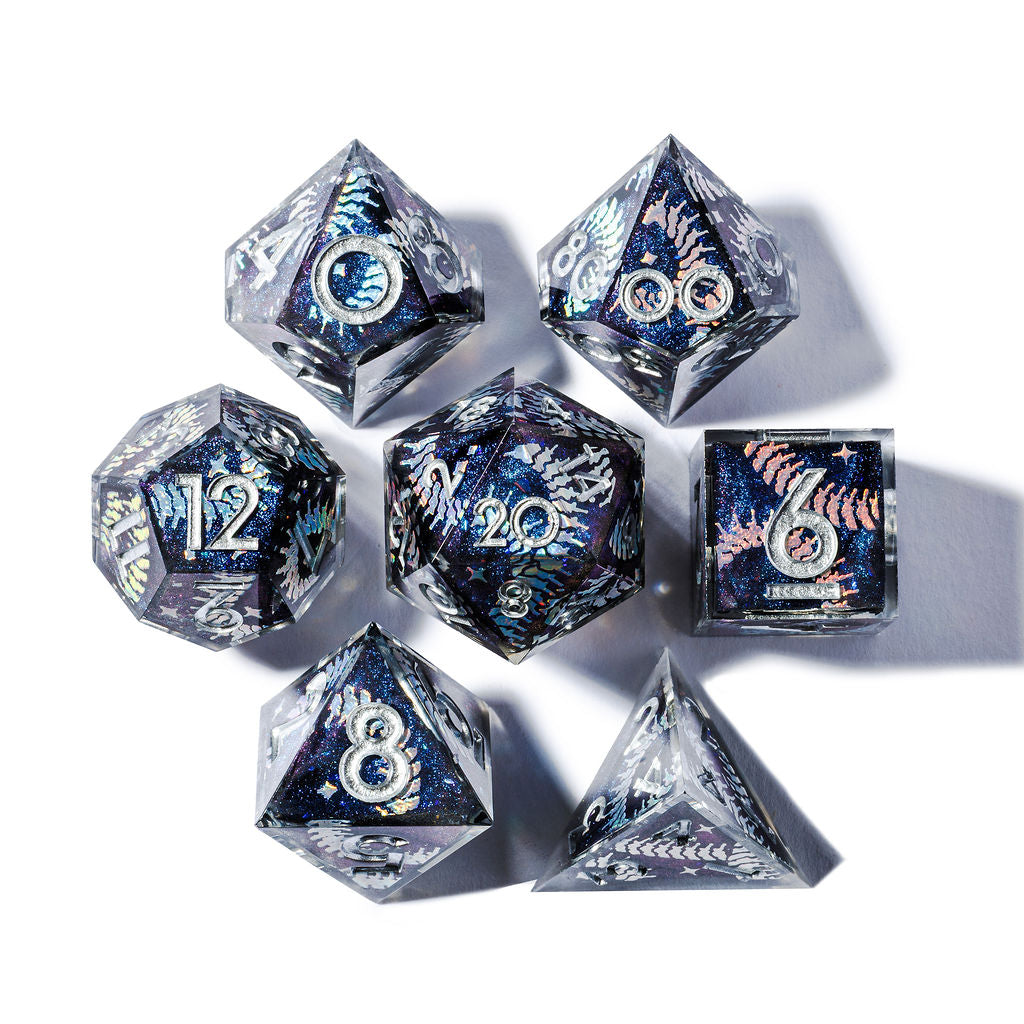 Savage 7-Piece Iconic Dice Set - Dispel Dice - Premium DnD Dice & Accessories # #