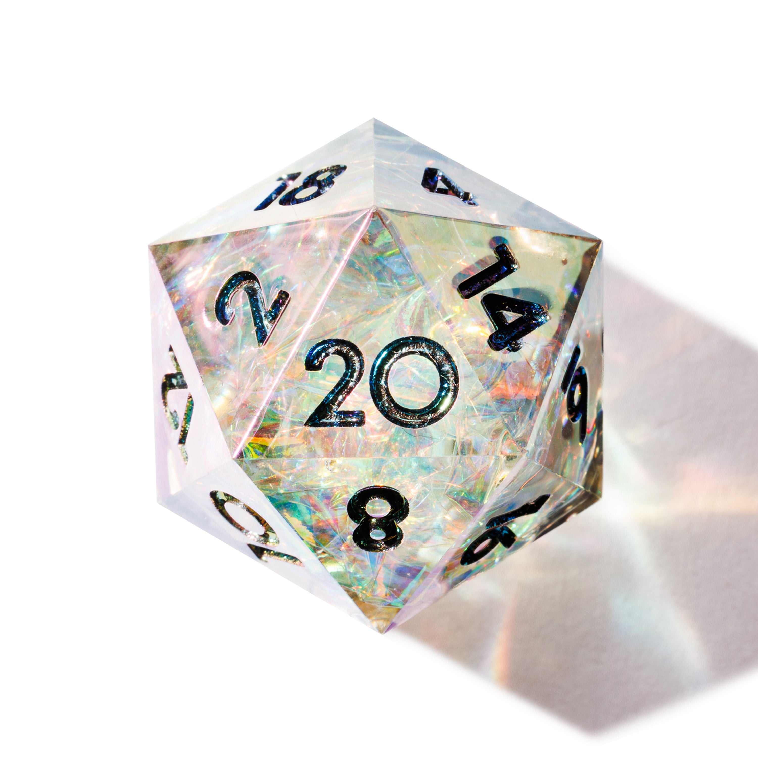 Aurora Borealis 7-Piece Iridescent Dice Set