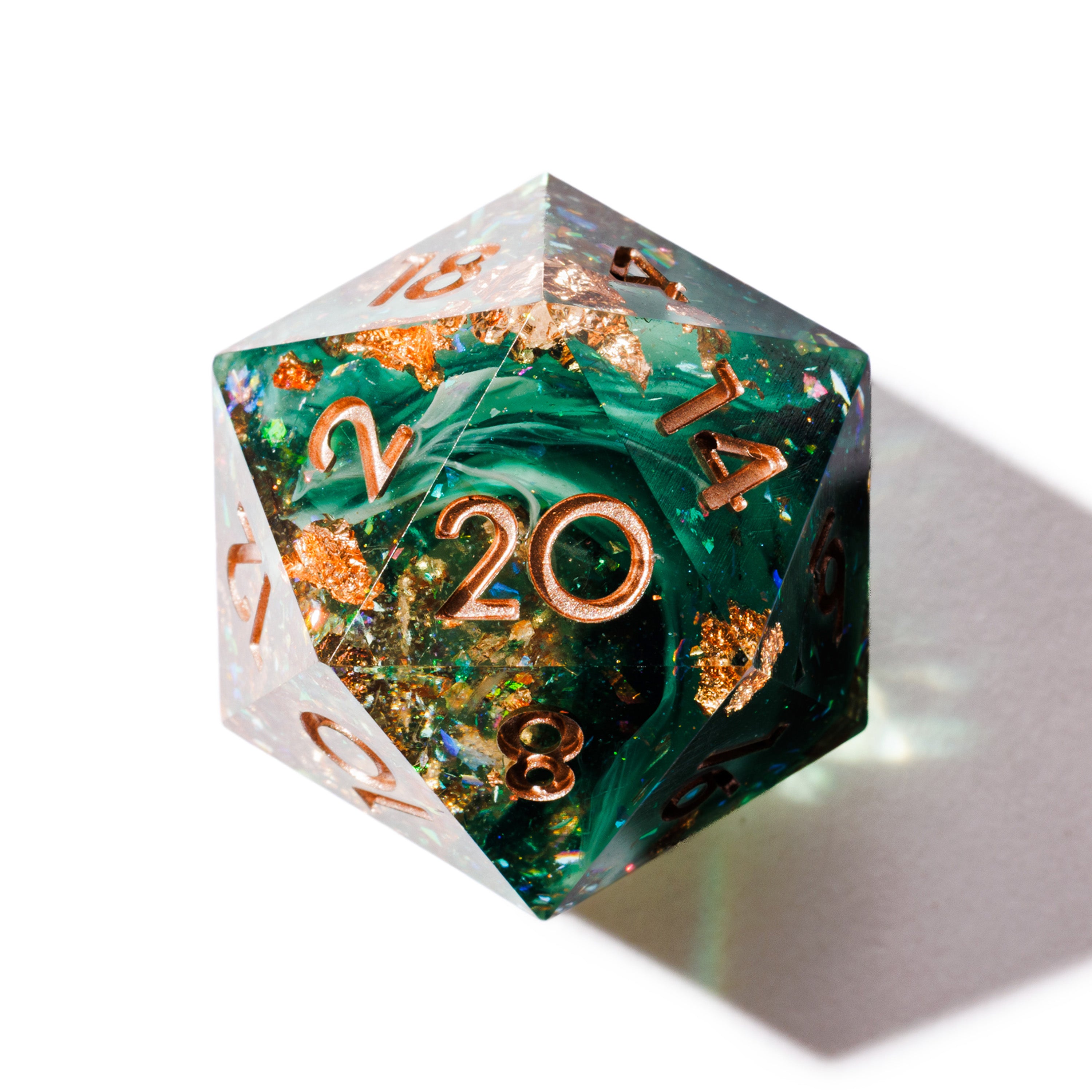 Mossy Glade 7-Piece Polyhedral Dice Set - Dispel Dice - Premium DnD Dice & Accessories # #