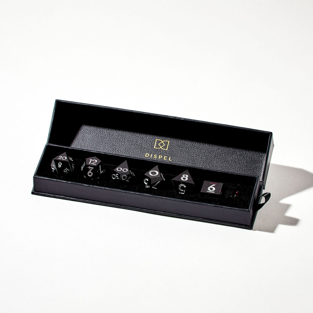 Darker Matter 7-Piece Liquid Core Dice Set