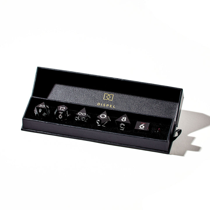 Darker Matter 7-Piece Liquid Core Dice Set