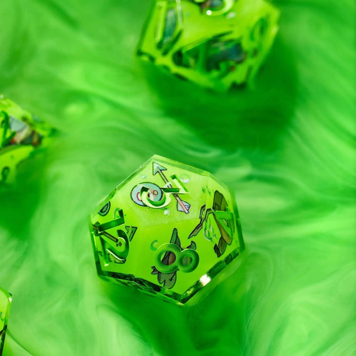 Death By Ooze 7-Piece Iconic Dice Set