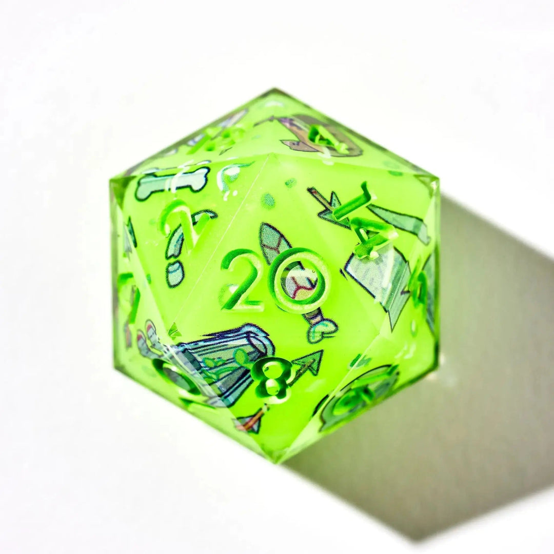 Loot Crate DICE ICE CUBE MOLD 20 Sided Die Dungeons & Dragons RPG Gamer