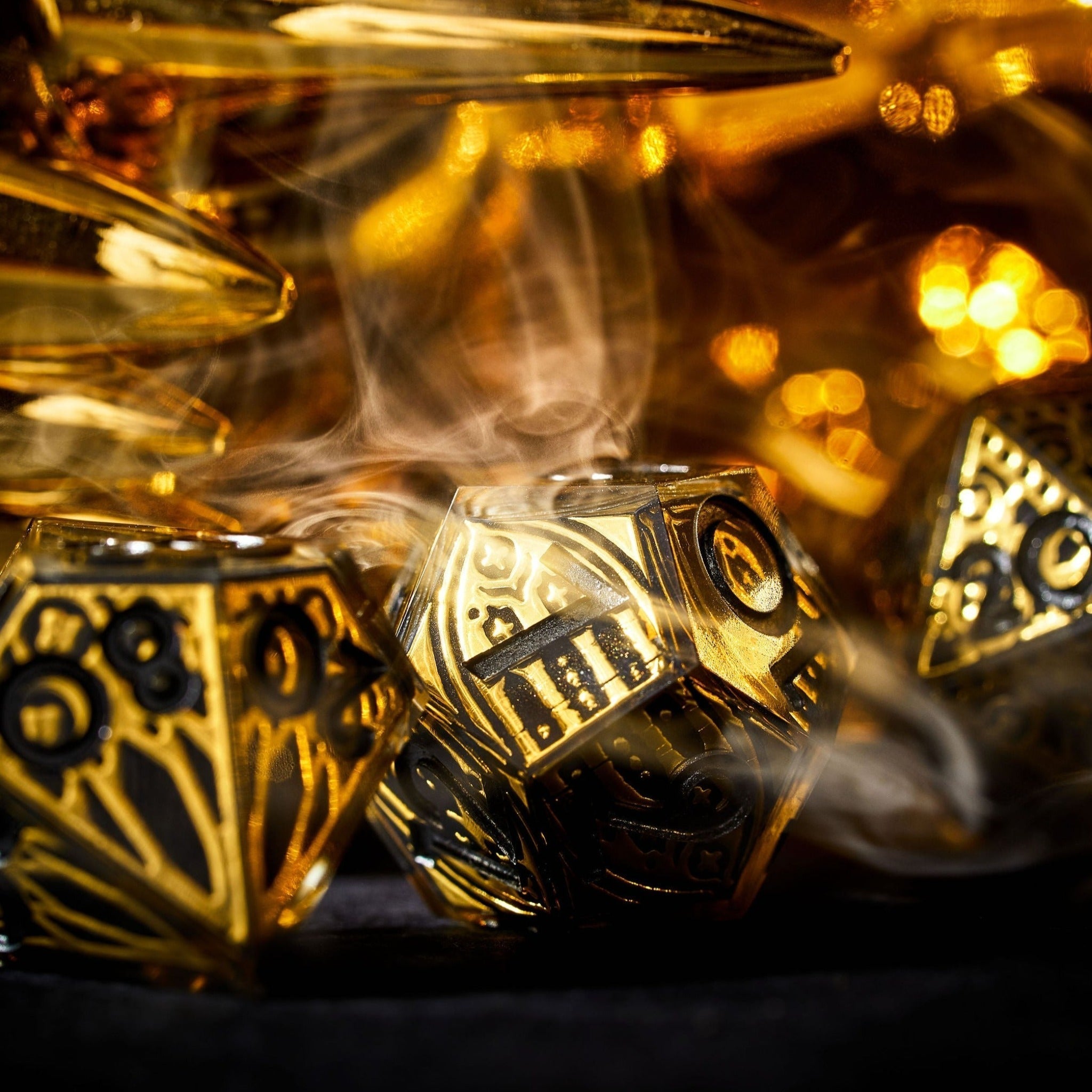 Descrated Chapel 7-Piece Iconic Dice Set - Dispel Dice - Premium DnD Dice & Accessories