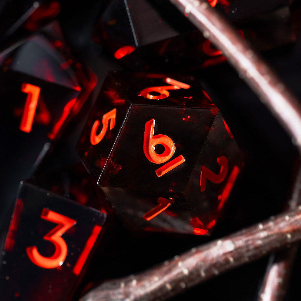 Devil You Know 7-Piece Jewel Shape Dice Set - Dispel Dice - Premium DnD Dice & Accessories # #