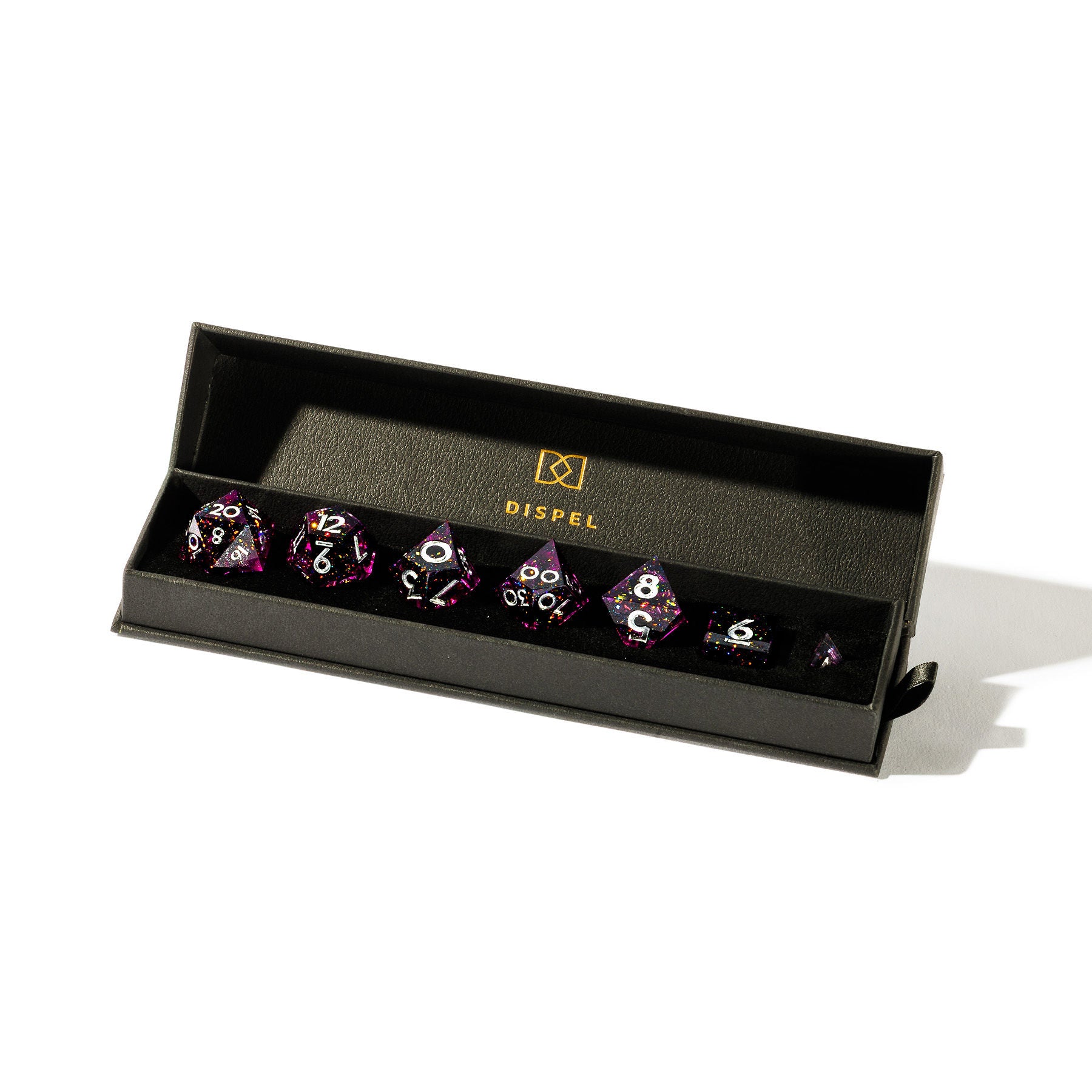 Dimension Door 7-Piece Standard Dice Set - Dispel Dice - Premium DnD Dice & Accessories # #