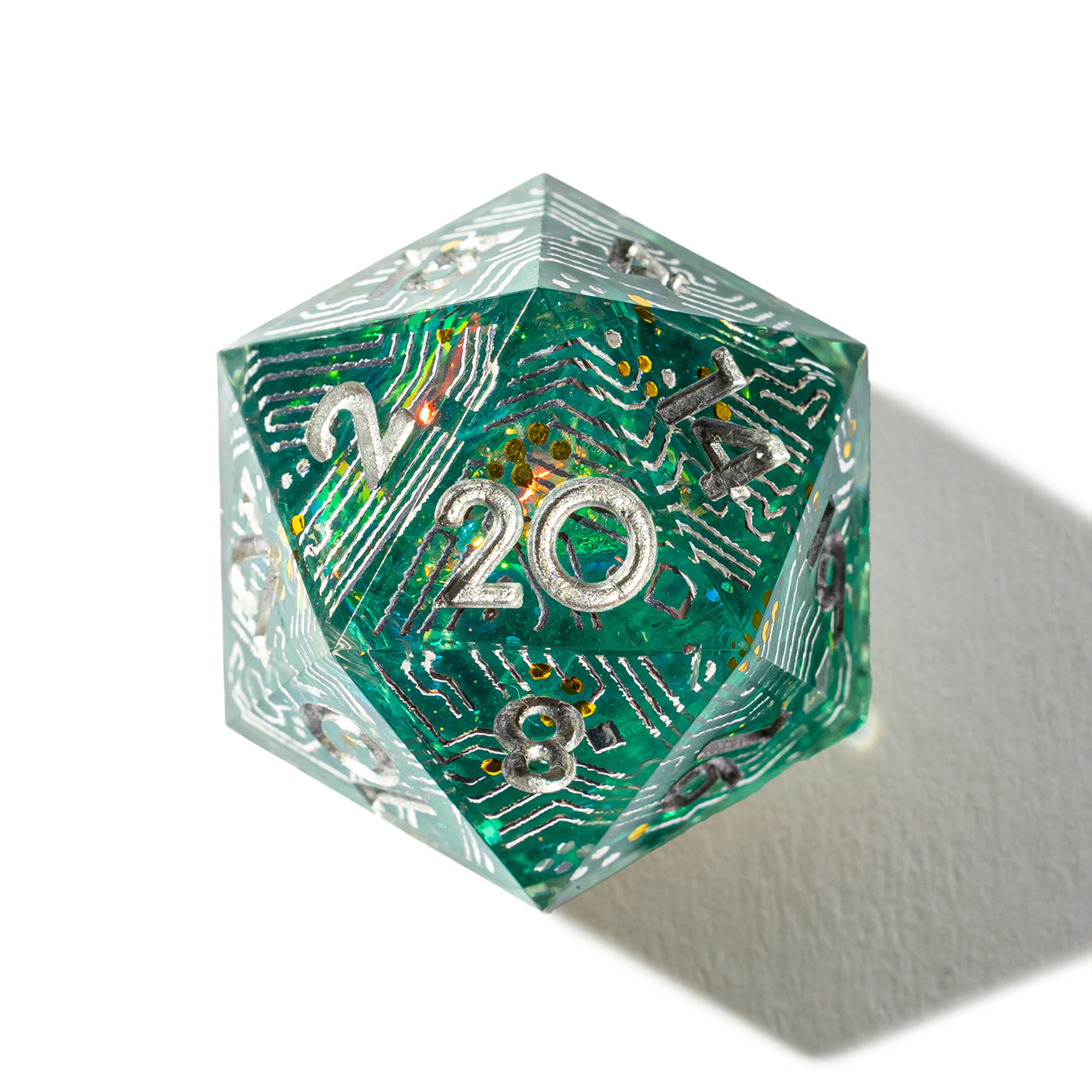Electronic Dreams 7-Piece Iconic Dice Set
