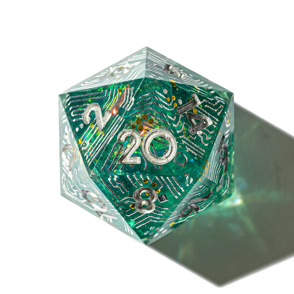 Electronic Dreams 7-Piece Iconic Dice Set