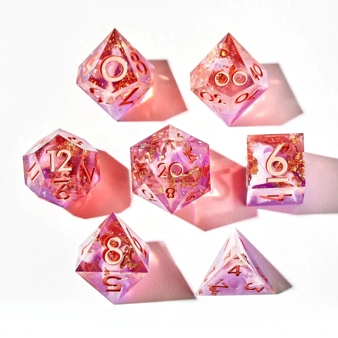 Enchantress 7-Piece Polyhedral Dice Set - Dispel Dice - Premium DnD Dice & Accessories