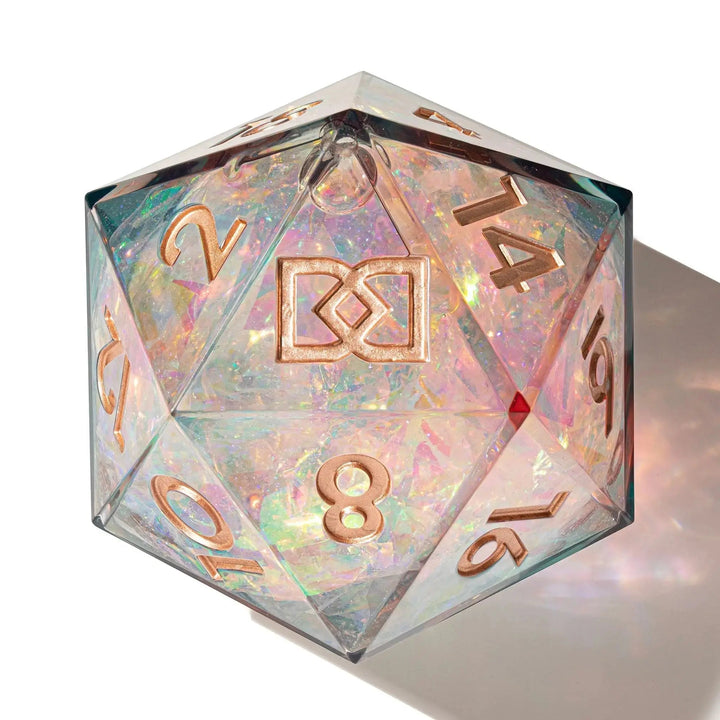 Enemies to Lovers Liquid Core 95mm Chonk D20 - Dispel Dice - Premium DnD Dice & Accessories