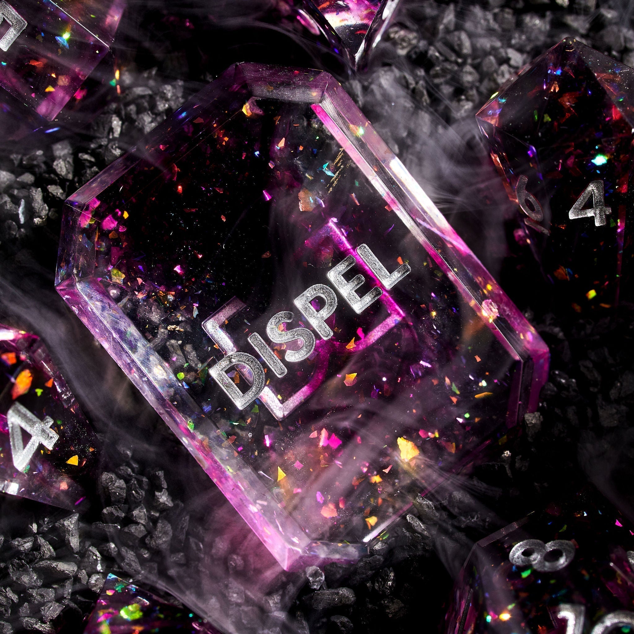 Eternal Coven 7-Piece Jewel-shaped Dice Set - Dispel Dice - Premium DnD Dice & Accessories