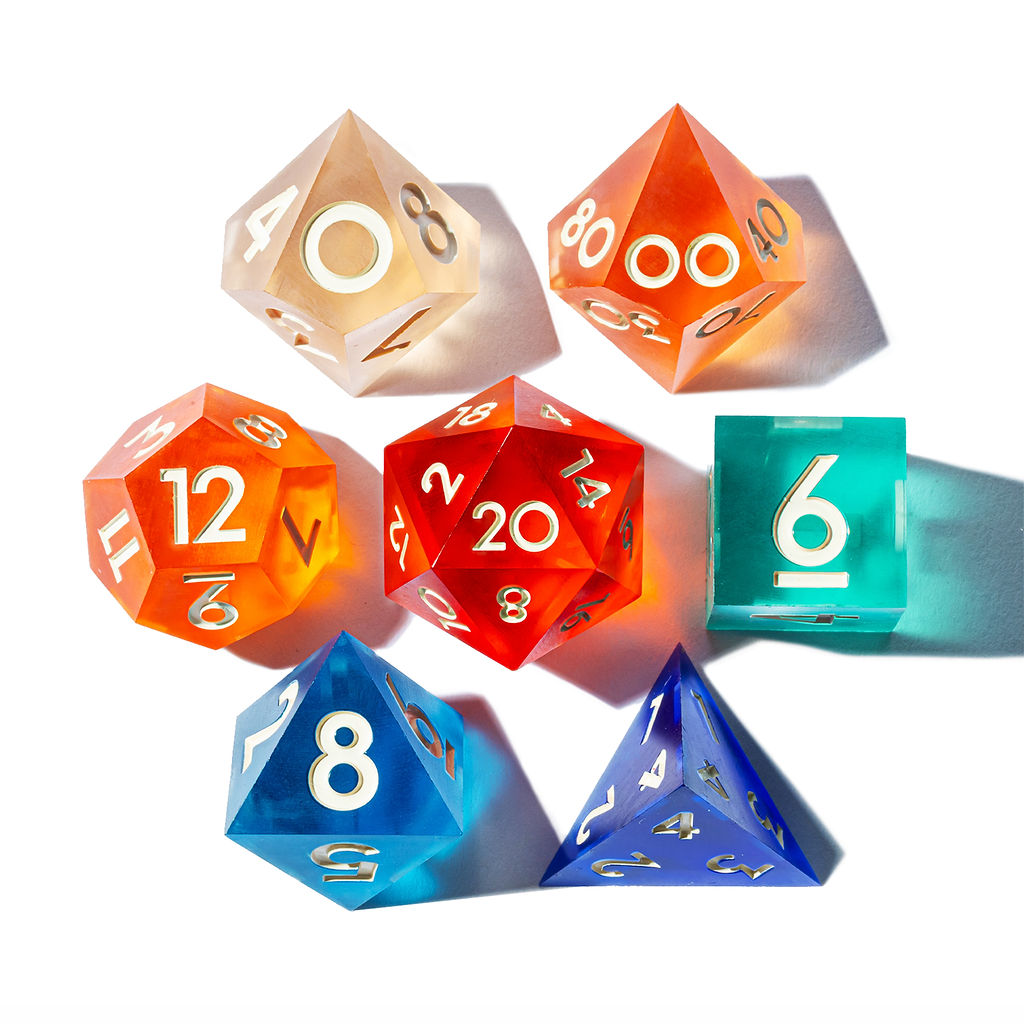 Expedition 13 7-Piece Matte Palette Dice Set - Dispel Dice - Premium DnD Dice & Accessories # #