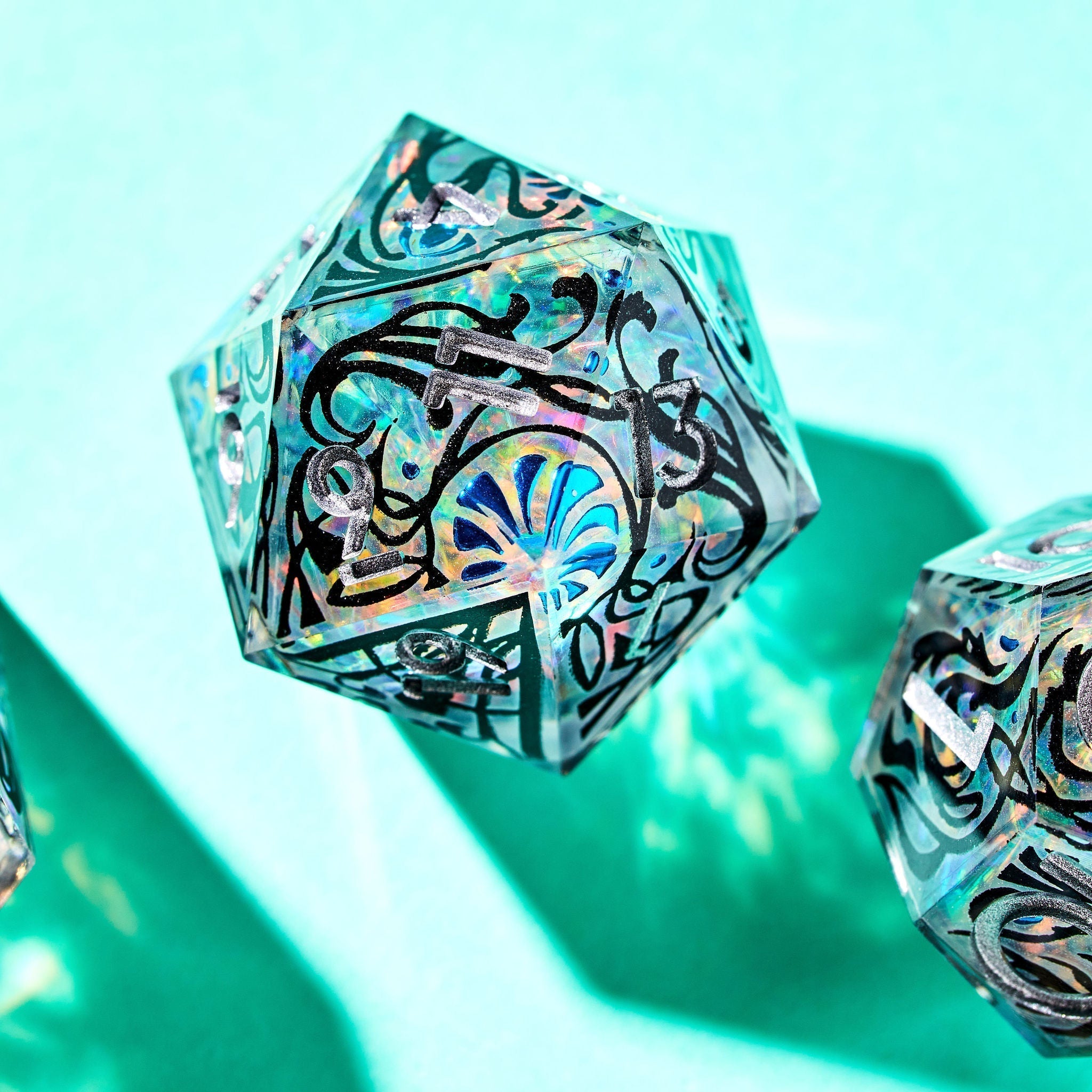 Faerie Gate 7-Piece Iconic Dice Set - Dispel Dice - Premium DnD Dice & Accessories
