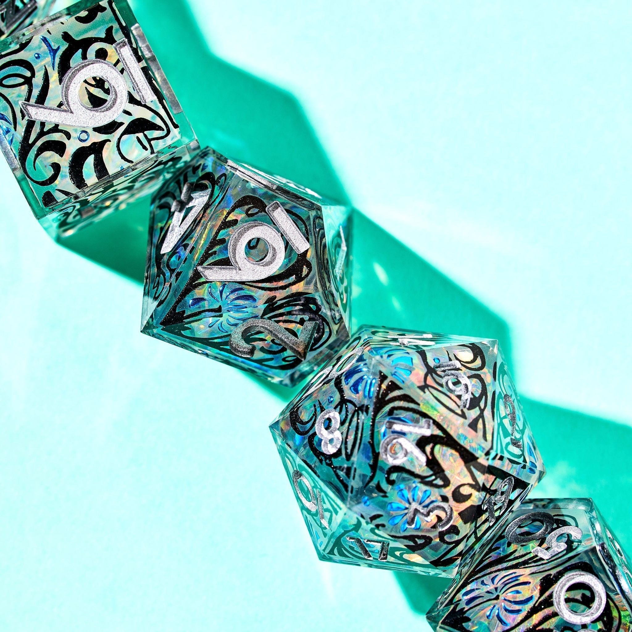 Faerie Gate 7-Piece Iconic Dice Set - Dispel Dice - Premium DnD Dice & Accessories