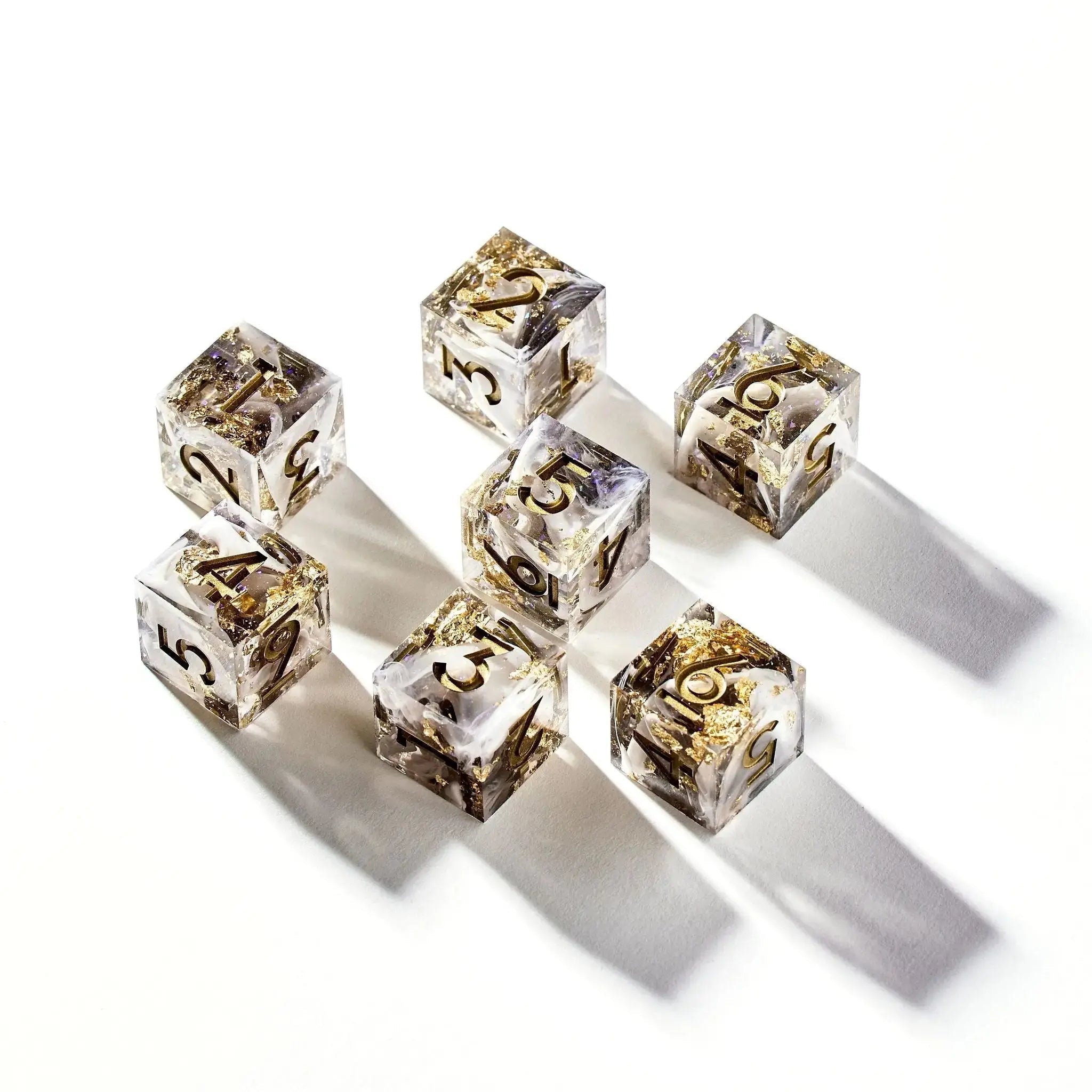 Fall From Grace 7-Piece Polyhedral Dice Set - Dispel Dice - Premium DnD Dice & Accessories