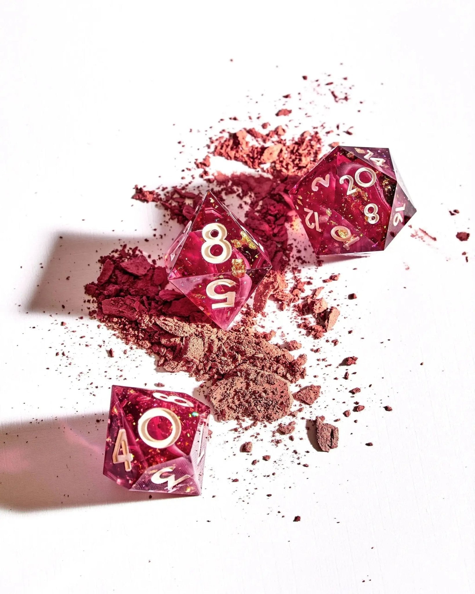 First Blush 7-Piece Polyhedral Dice Set - Dispel Dice - Premium DnD Dice & Accessories