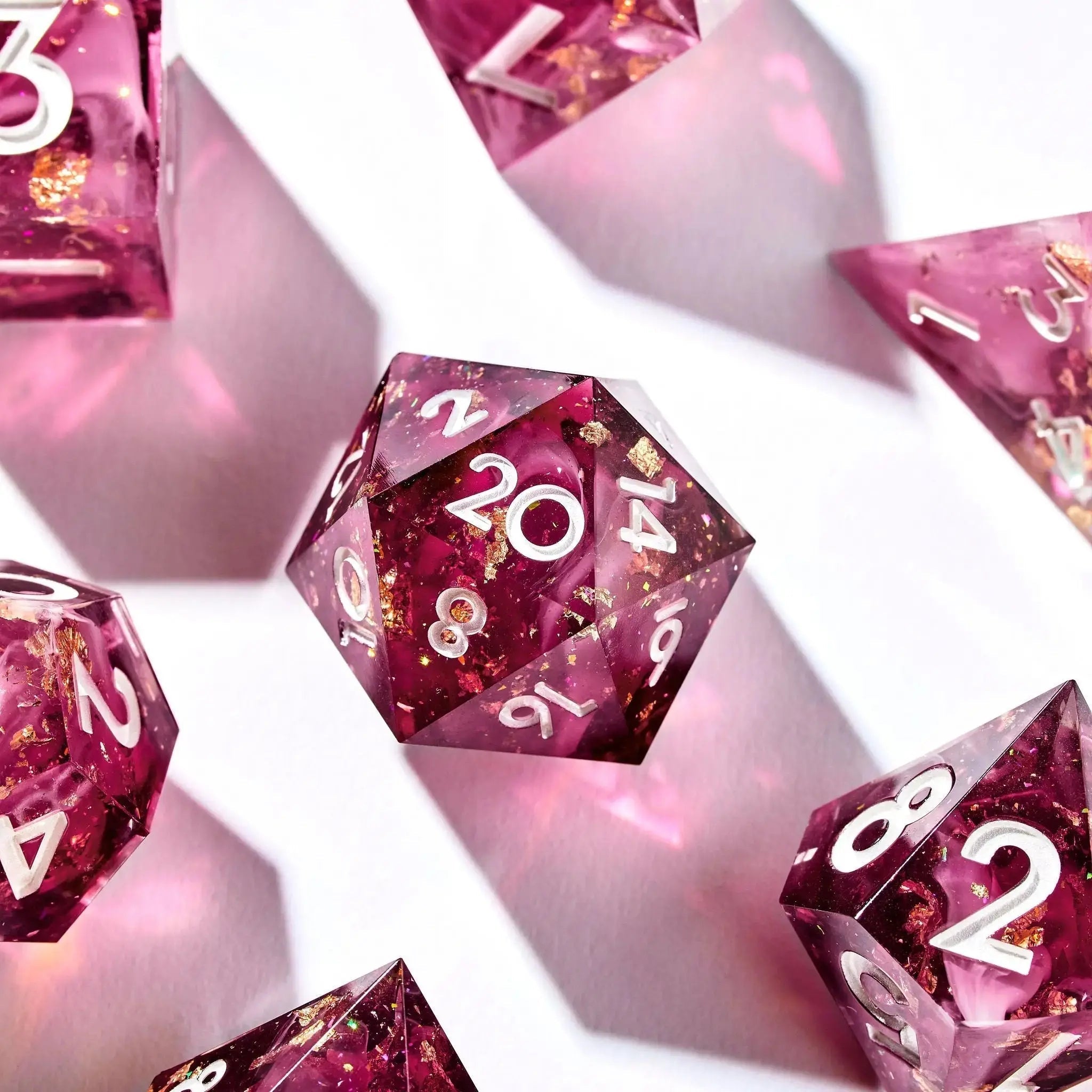 First Blush 7-Piece Polyhedral Dice Set - Dispel Dice - Premium DnD Dice & Accessories