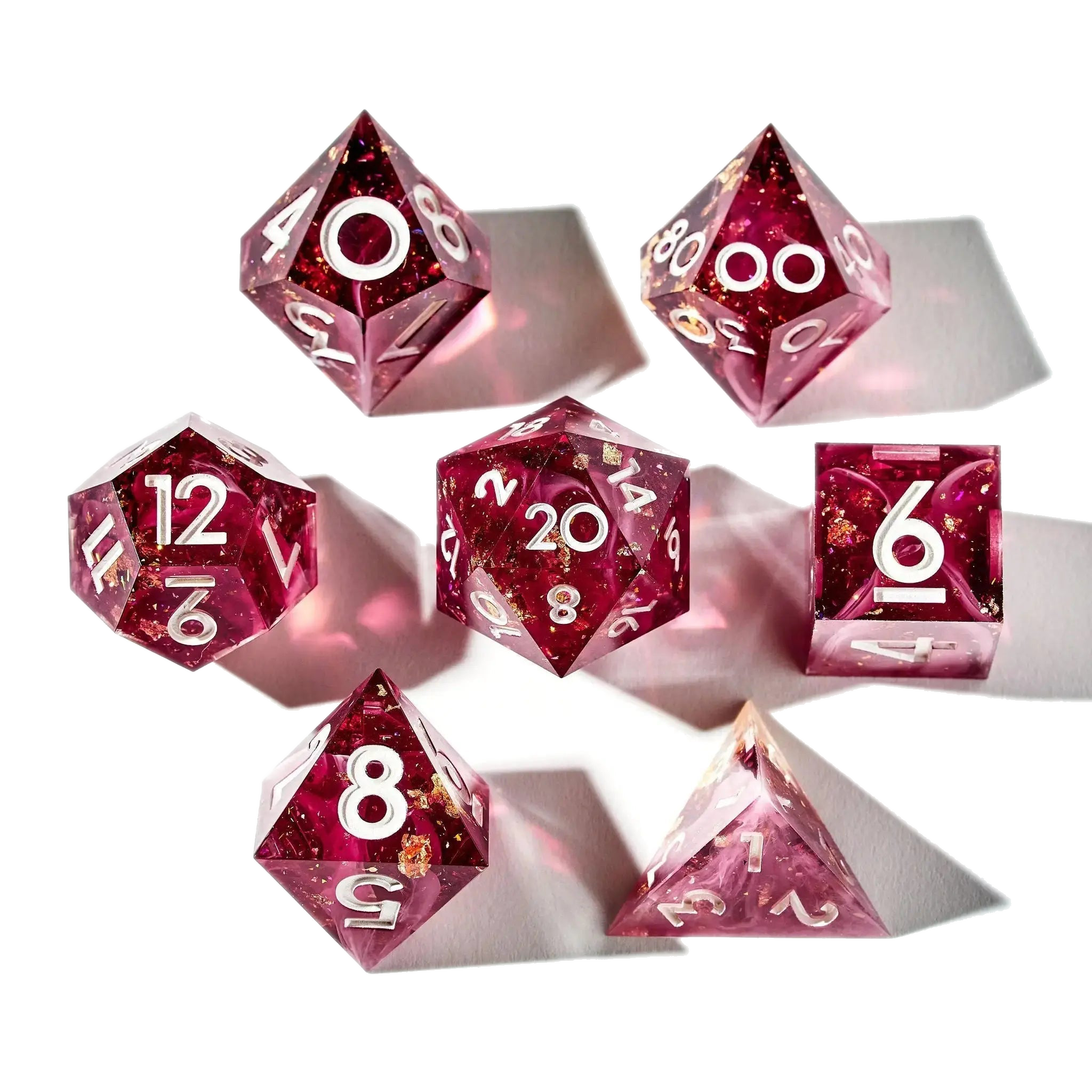 First Blush 7-Piece Polyhedral Dice Set