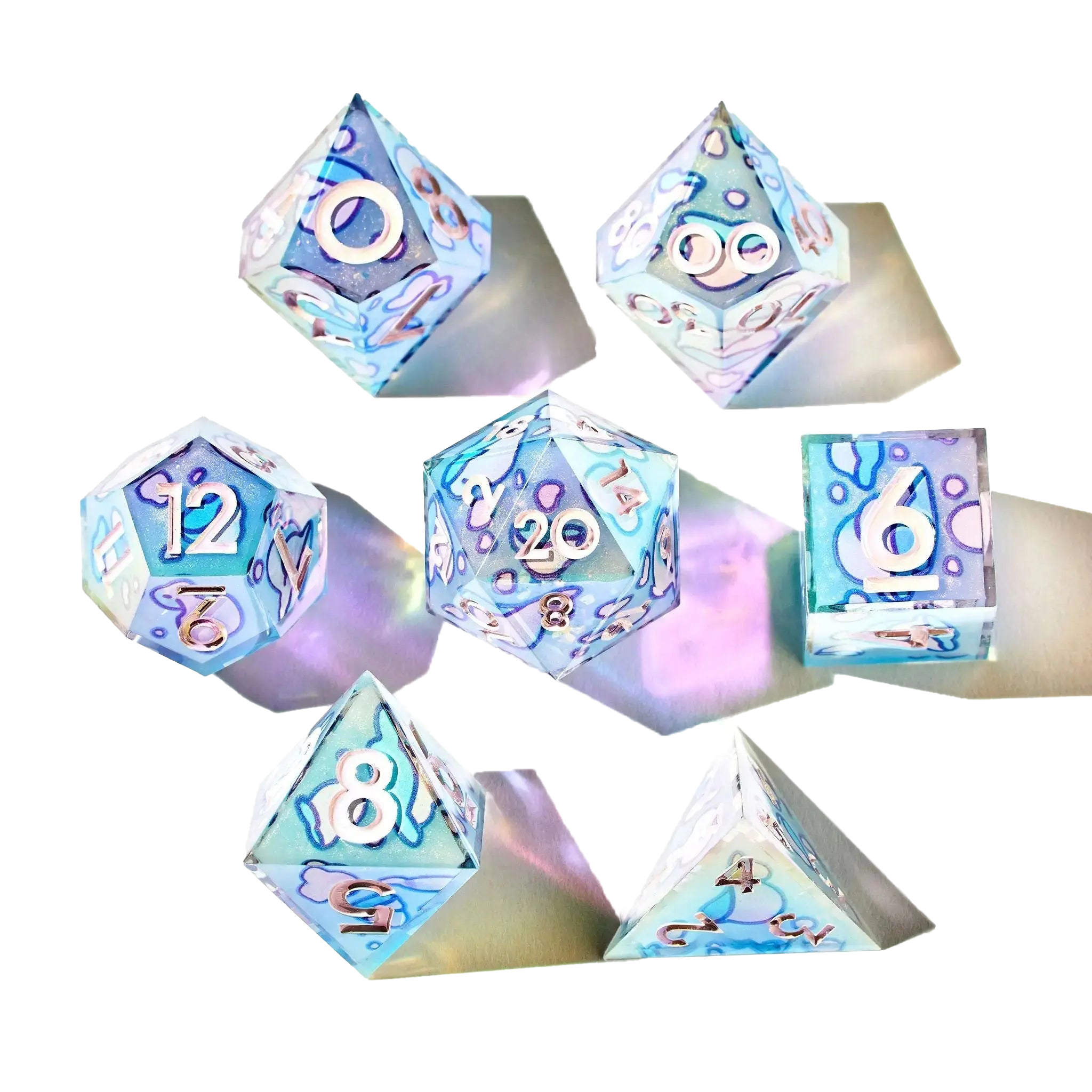 Fleeting Feelings 7-Piece Iconic Dice Set