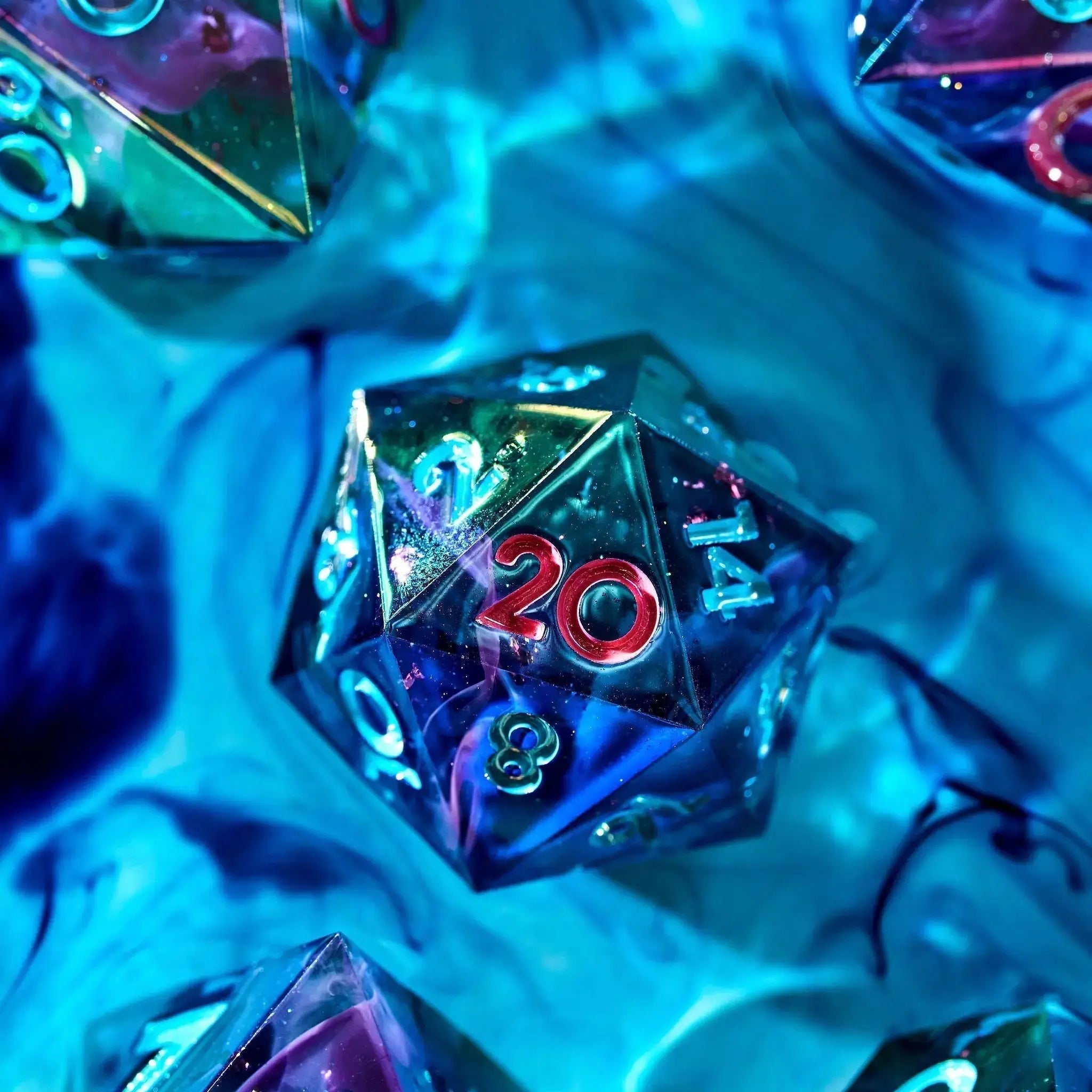 Fluorite Float 7-Piece Polyhedral Dice Set